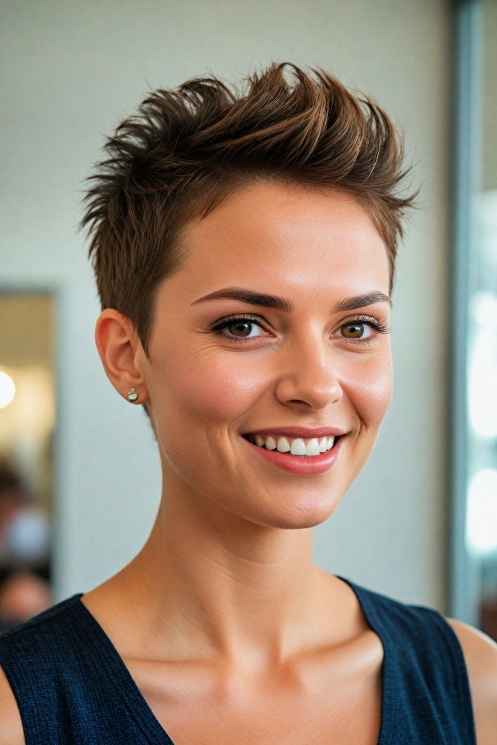 layered faux hawk haircut