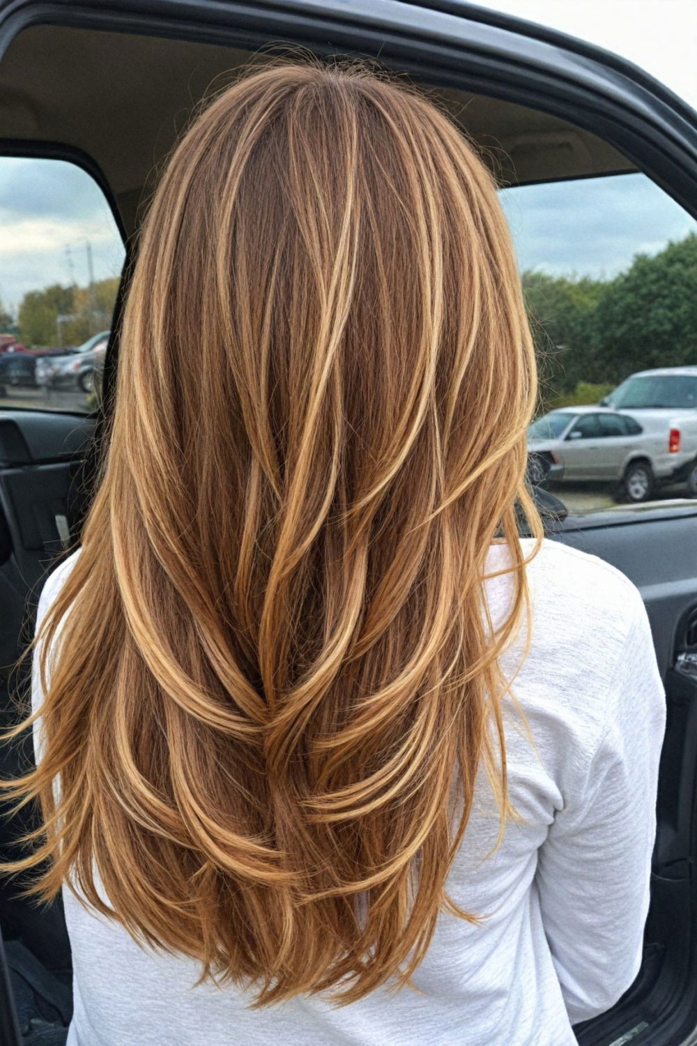 long layers fall hairstyle