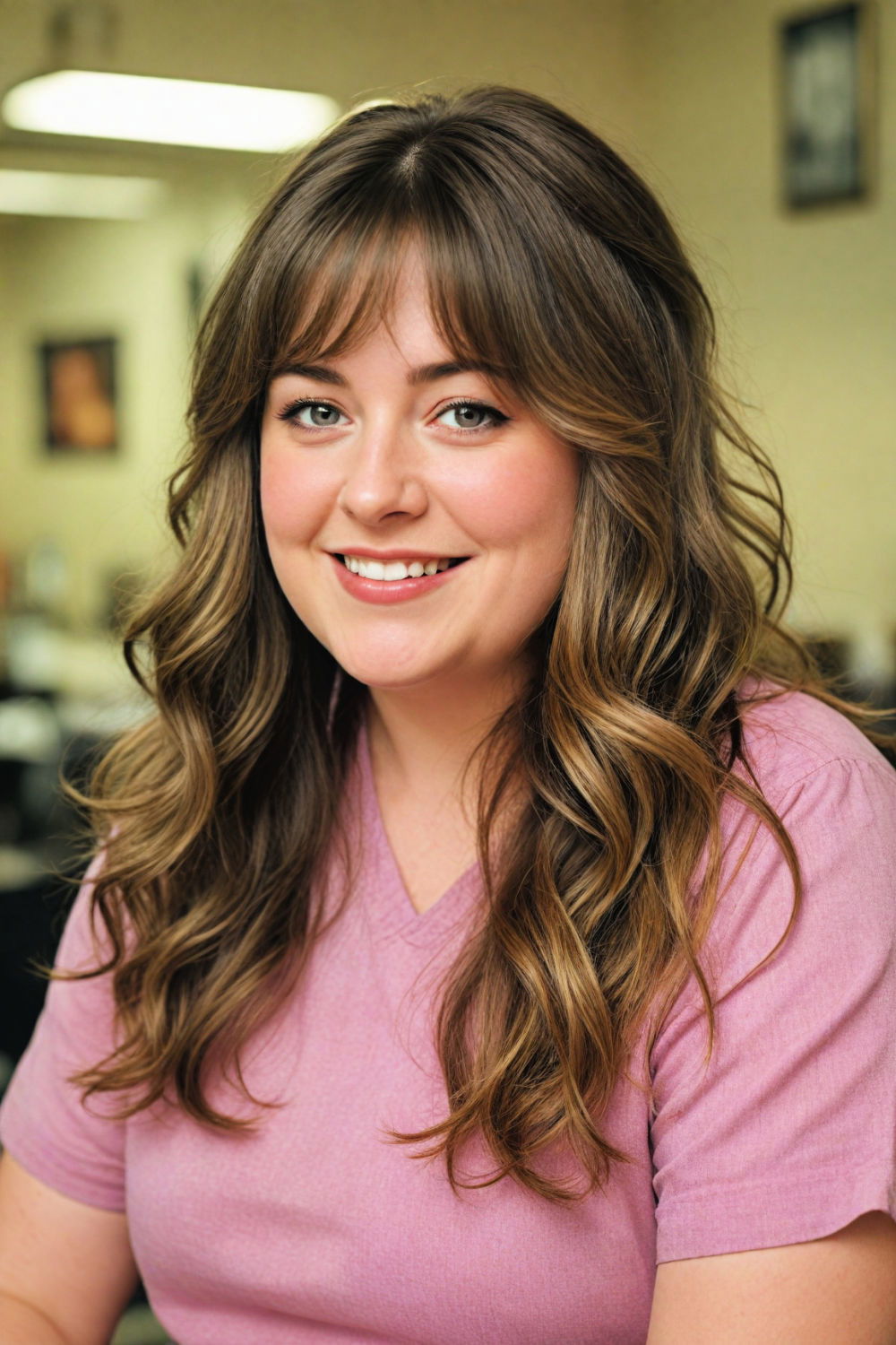 long layers hairstyle for over 50 and overweight