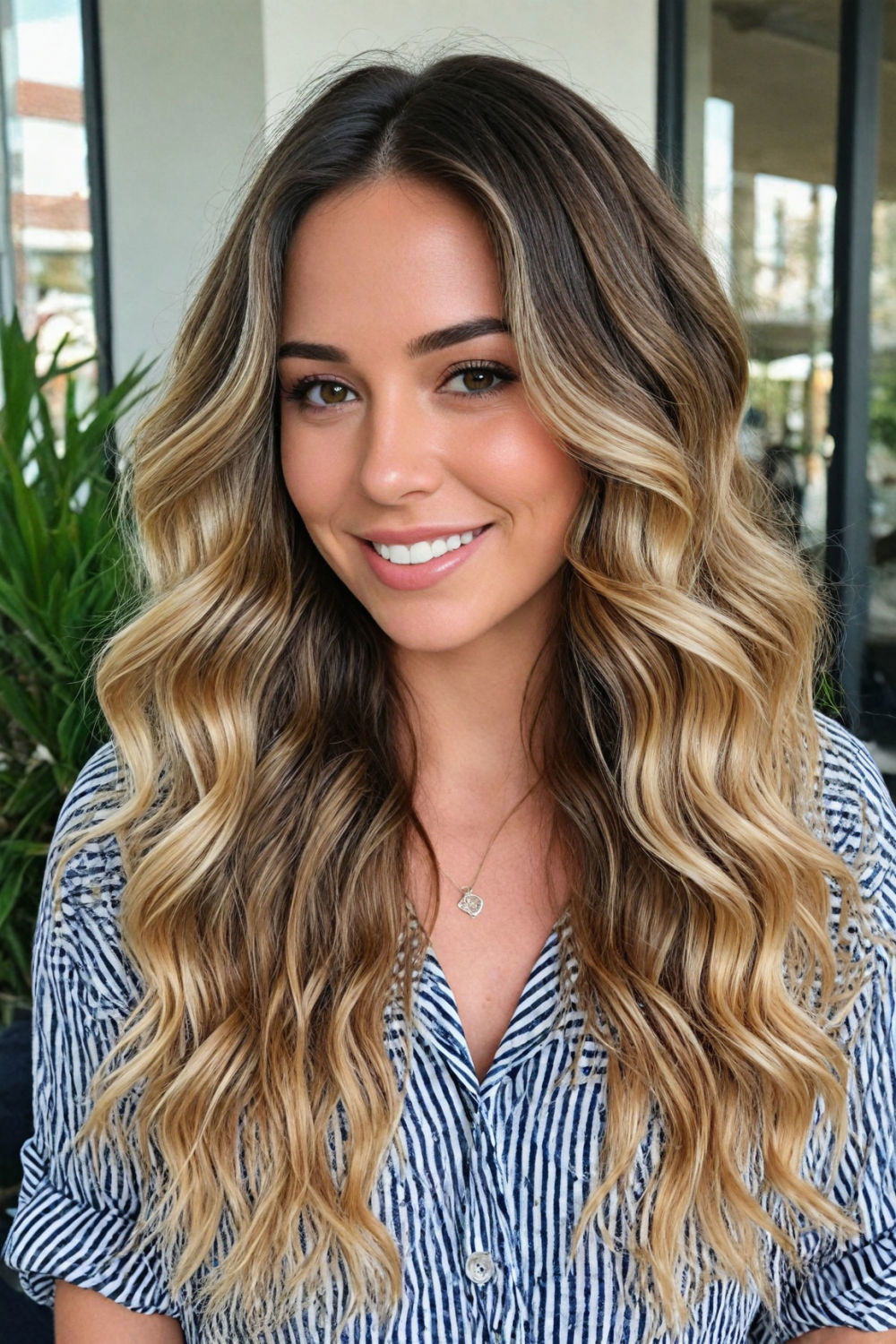 loose beach waves hairstyle for breezy beach day