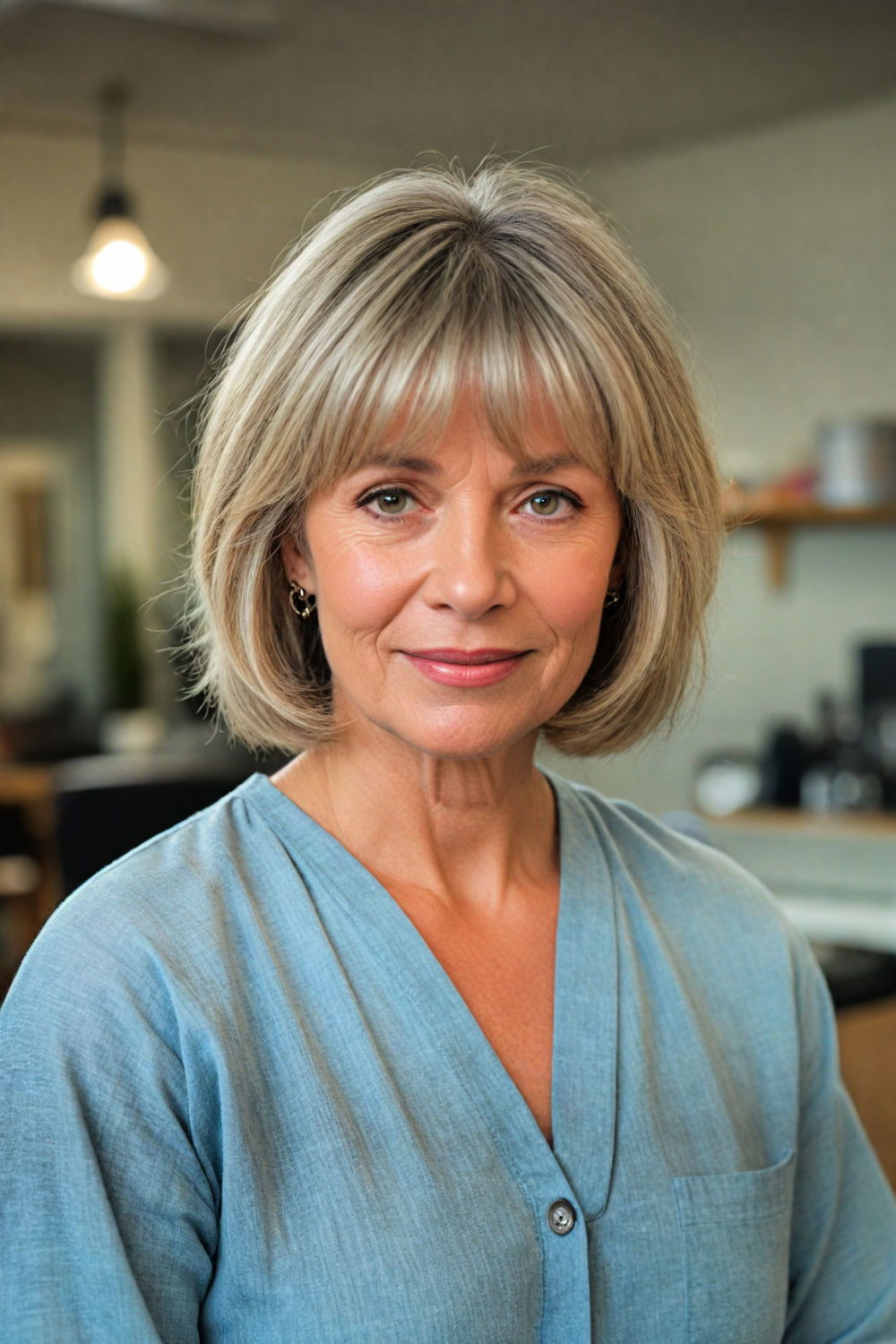 low maintenance blunt haircut