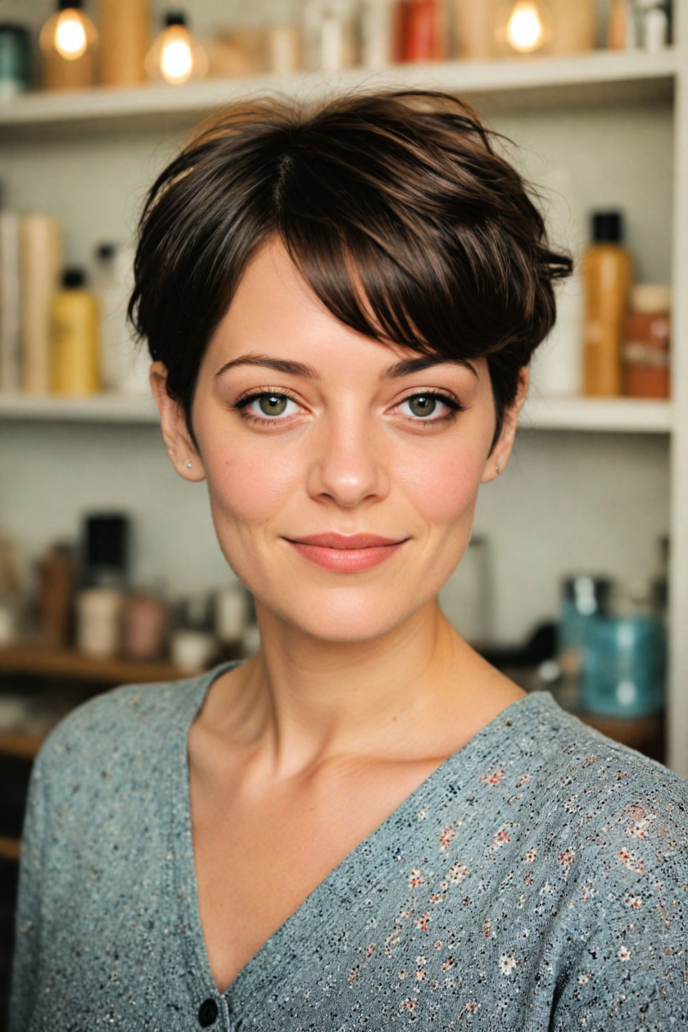 low maintenance french pixie cut