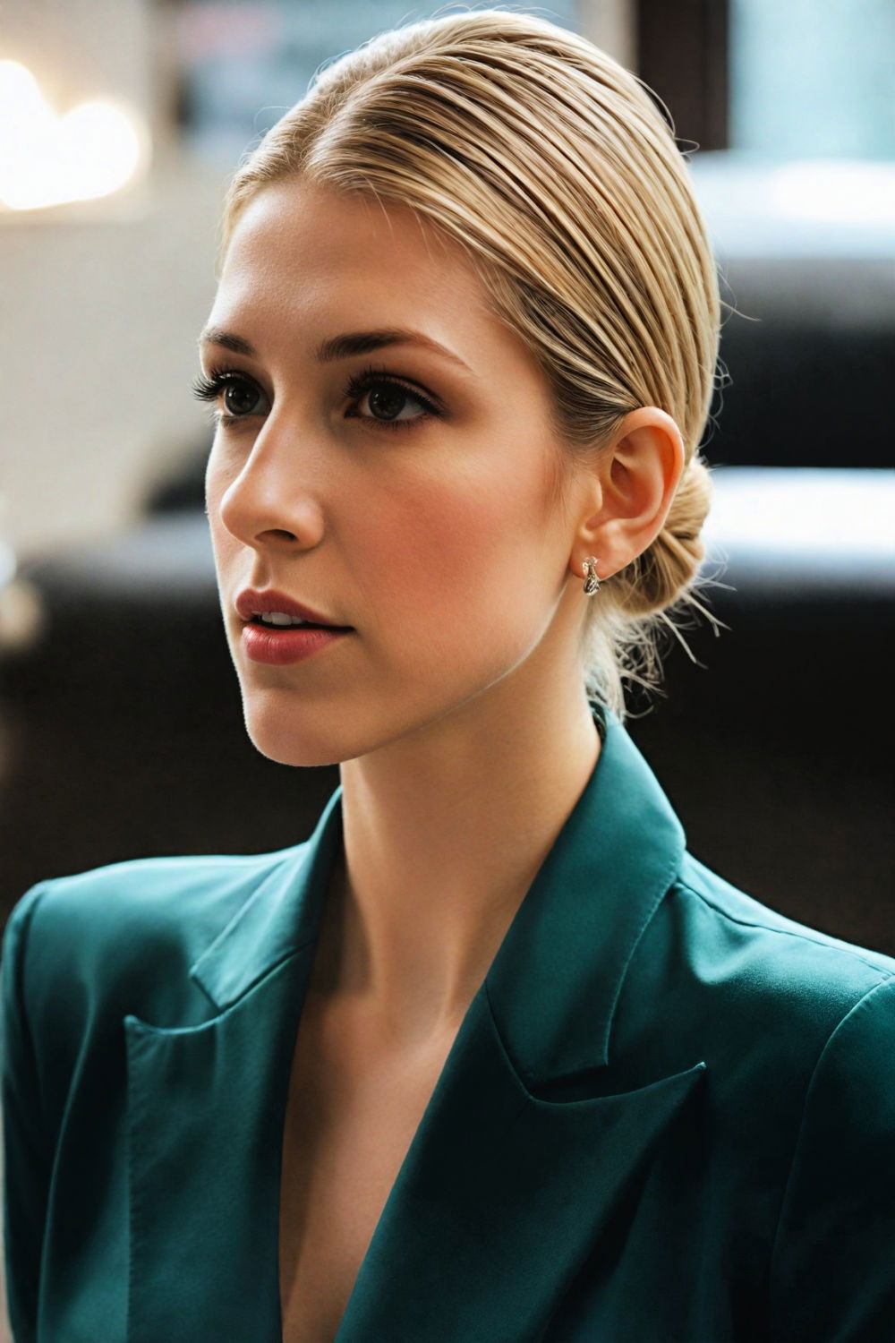 low slicked back bun hairstyle