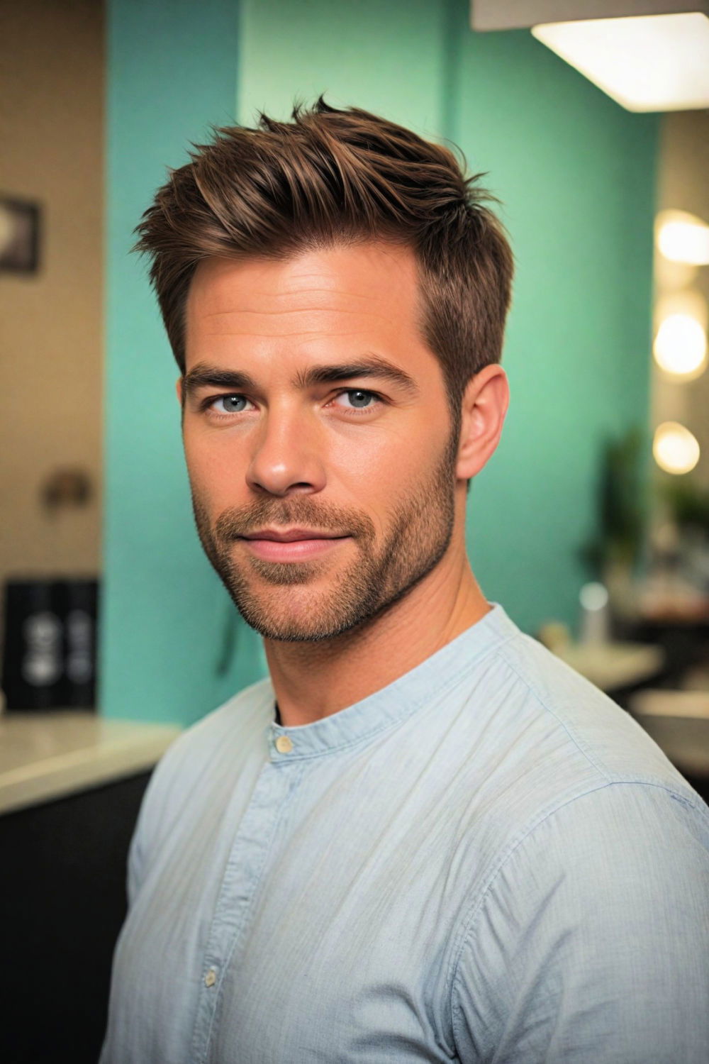medium length taper hairstyle for men