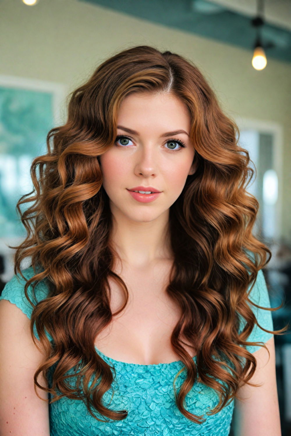 mermaid waves hairstyle for beach