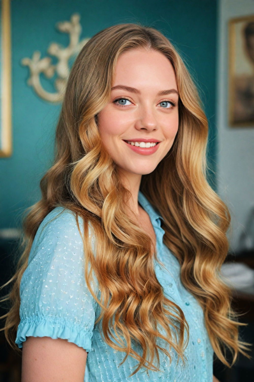 mermaid waves preppy hairstyle
