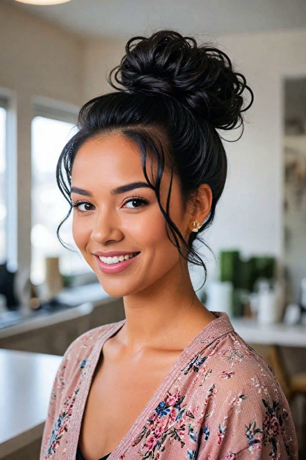 messy bun wig hairstyle