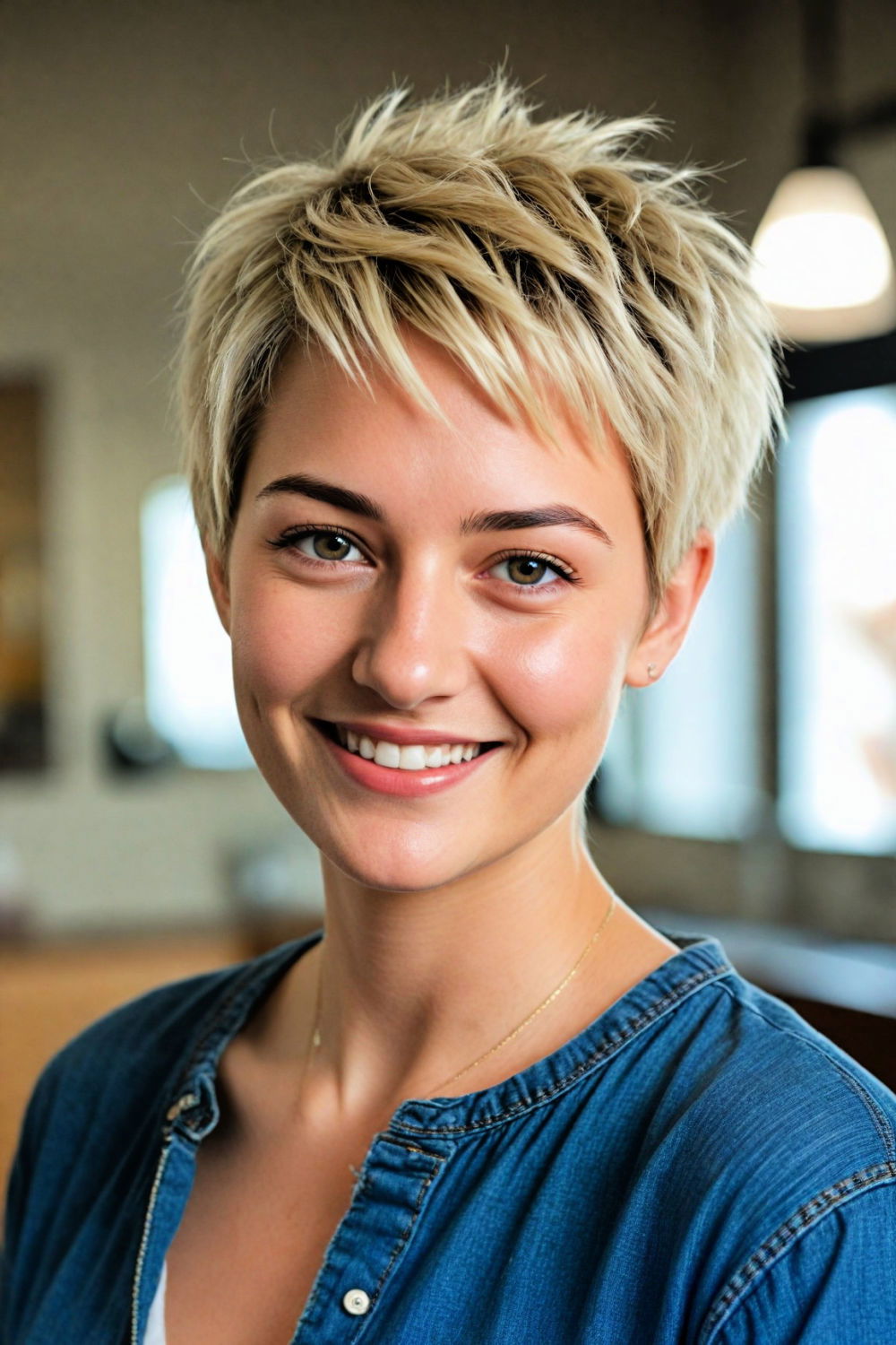 messy pixie cut for carefree and natural look