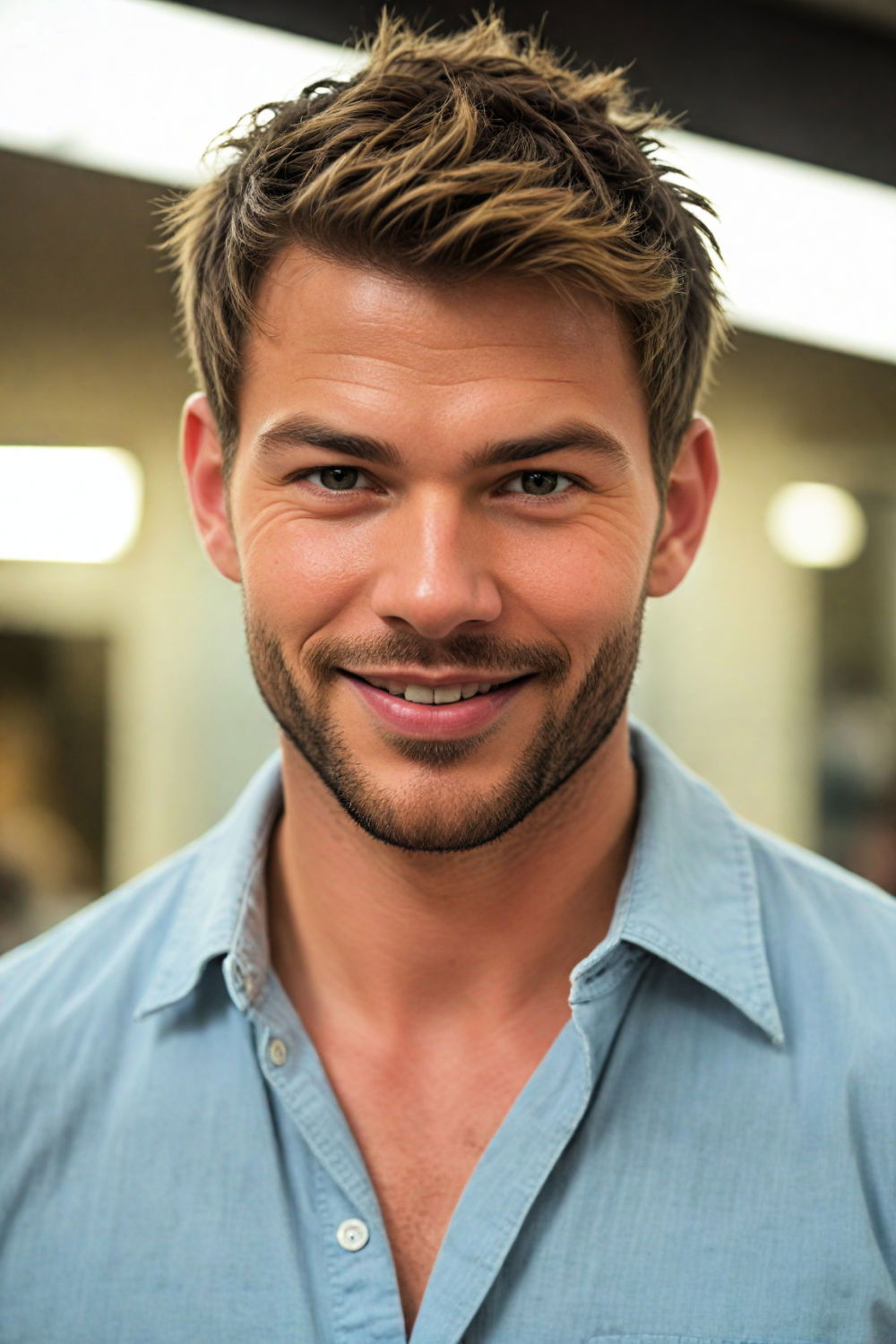 messy texture haircut for men