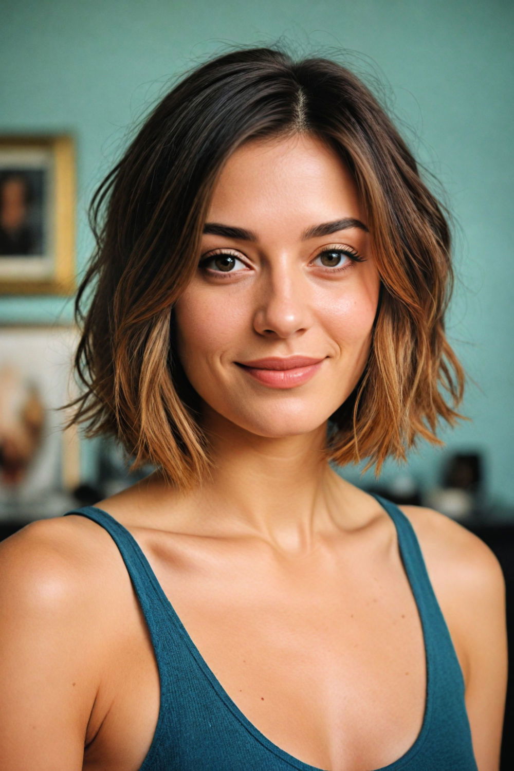 modern a line bob haircut