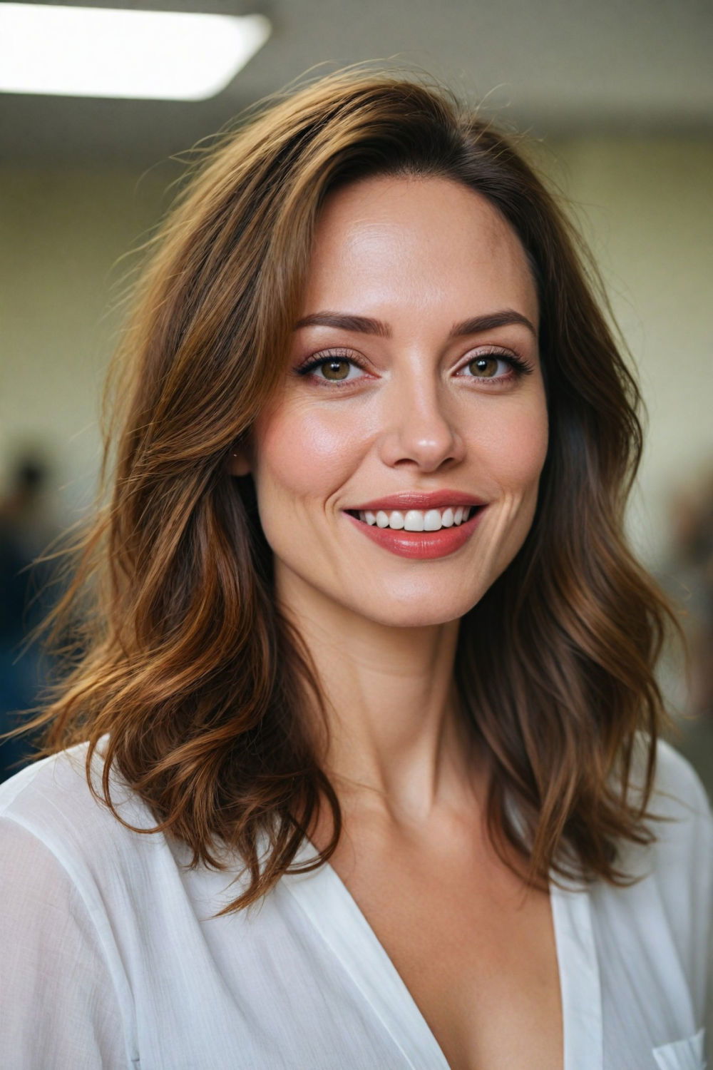 modern and versatile textured lob hairstyle