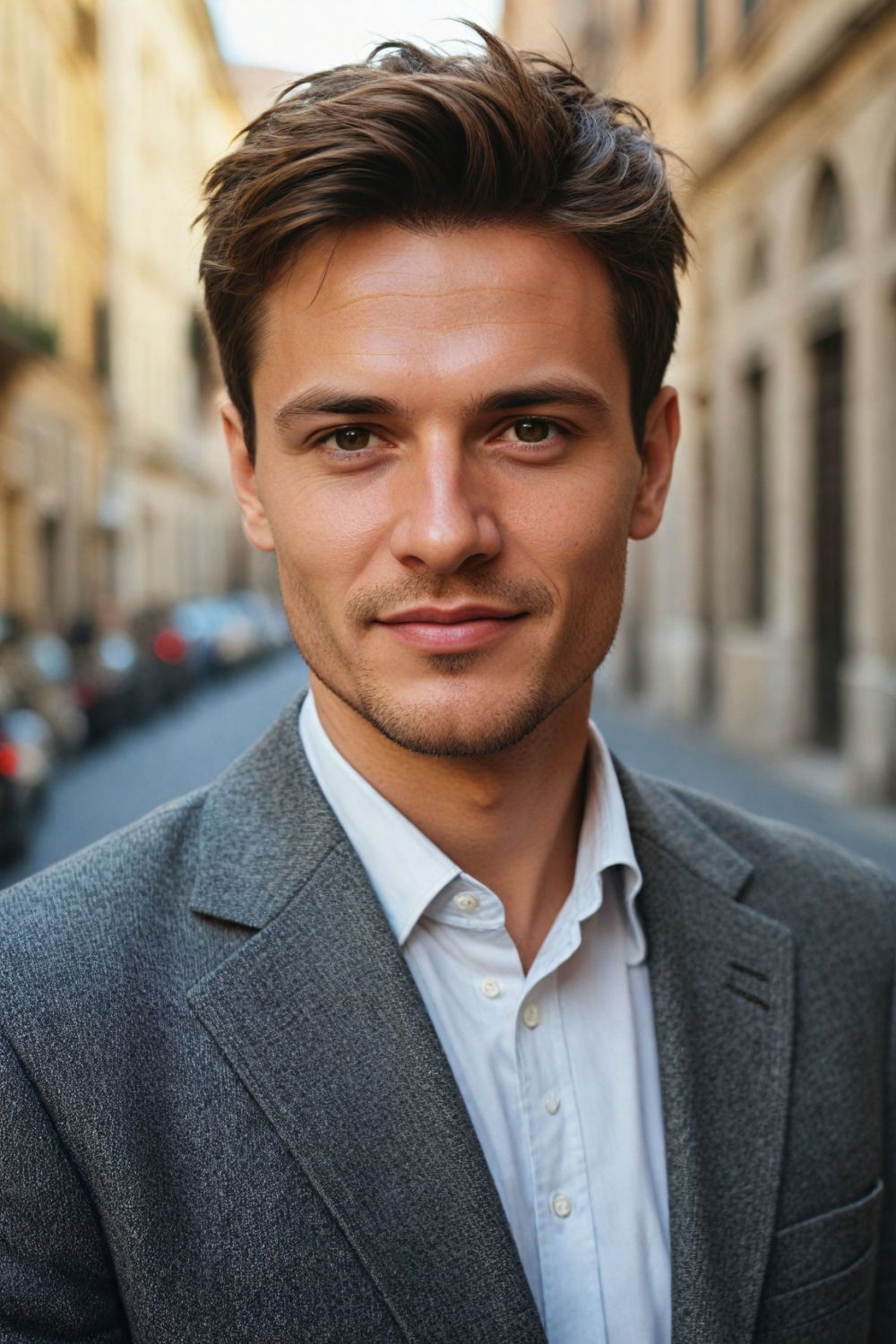 modern fuss free textured crop hairstyle