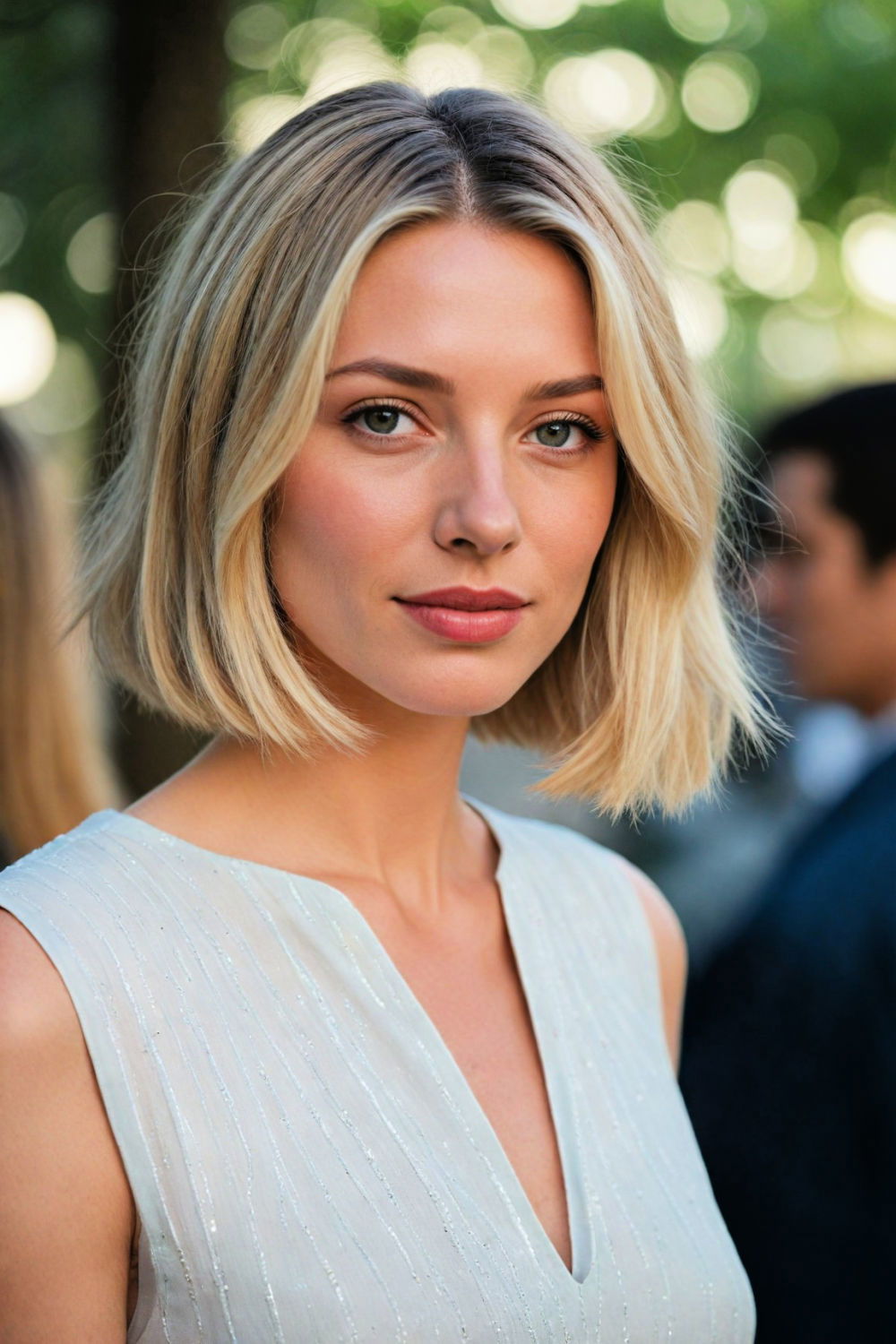 modern jawline bob haircut for fine hair