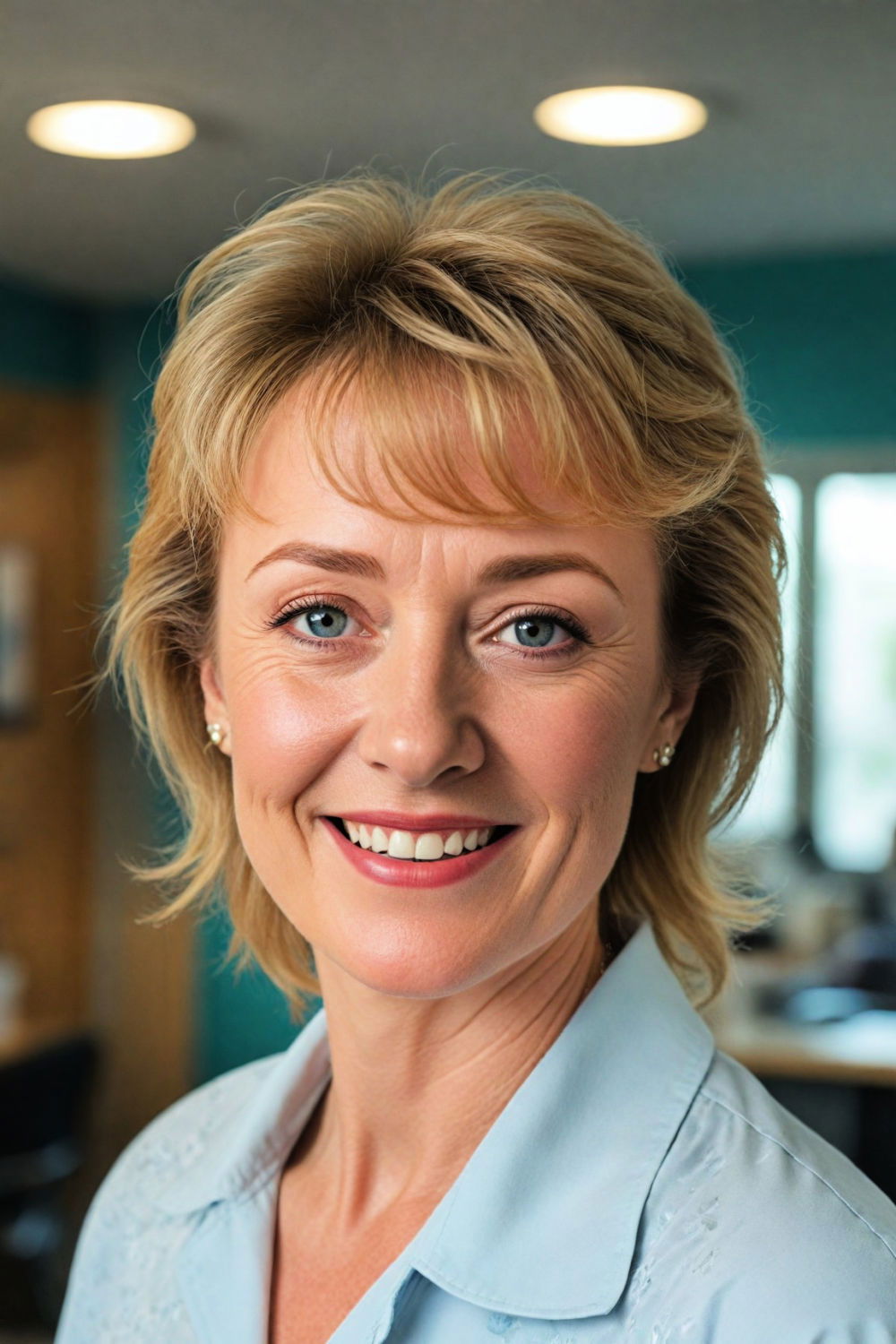 modern mullet hairstyle for 60 year old women with fine hair