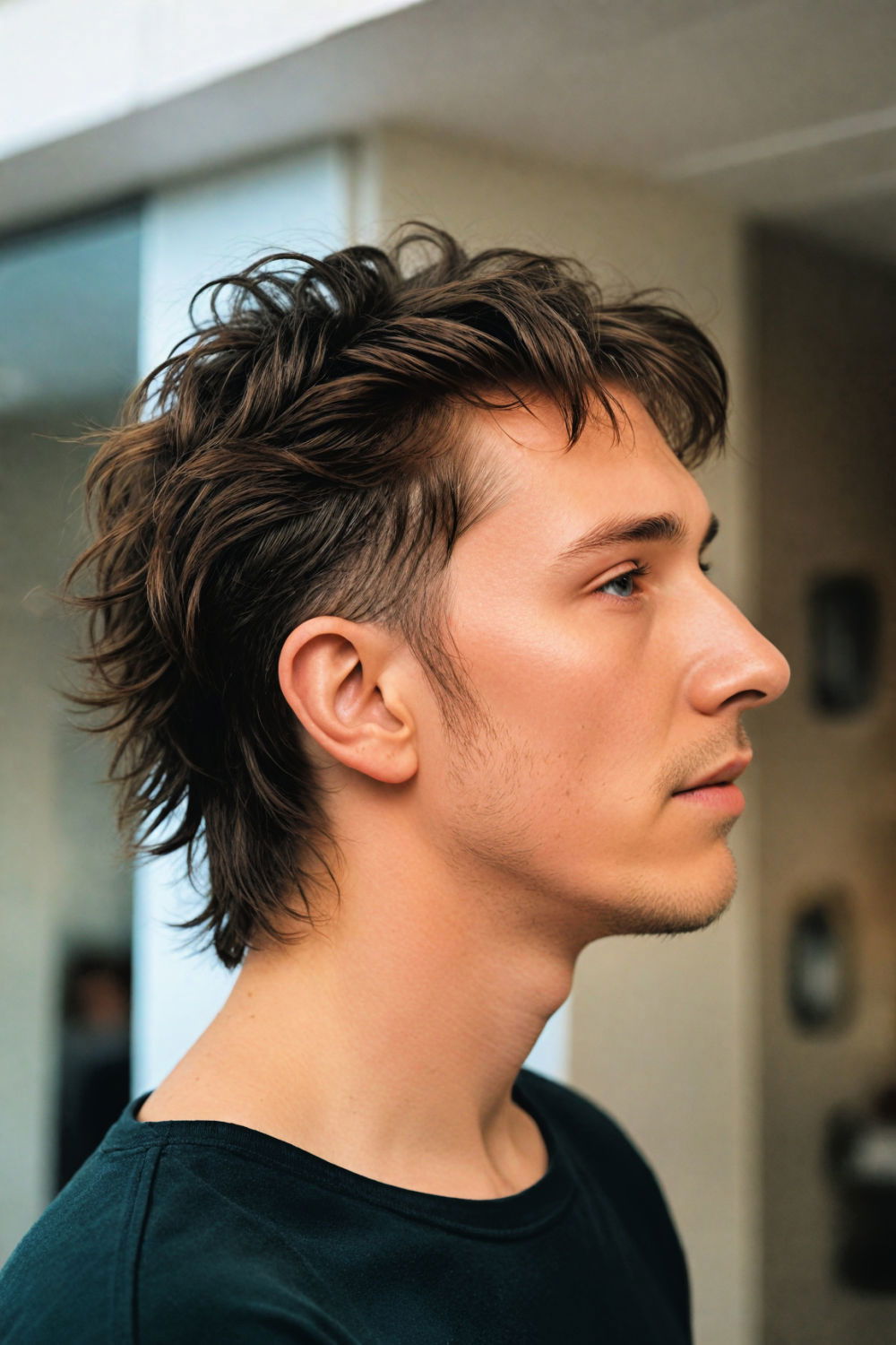 modern mullet hairstyle