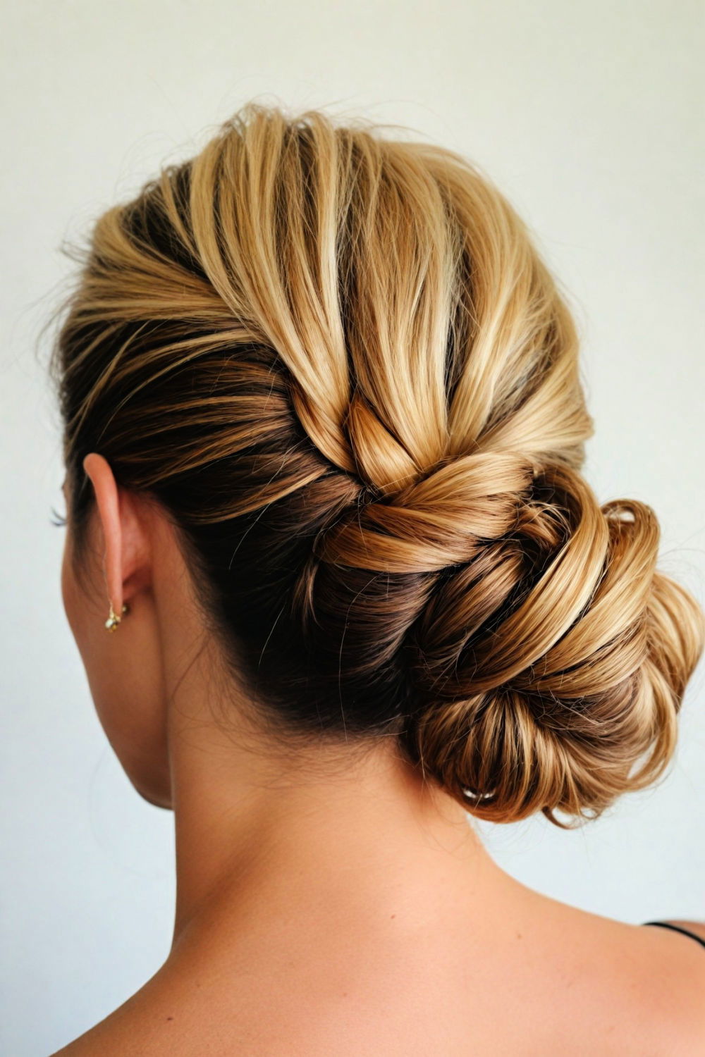 modern side bun hairstyle