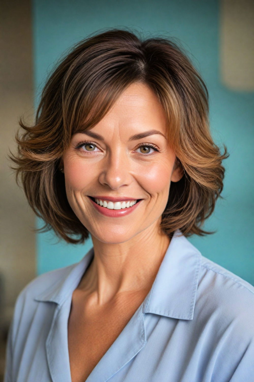 modern side parted hairstyle