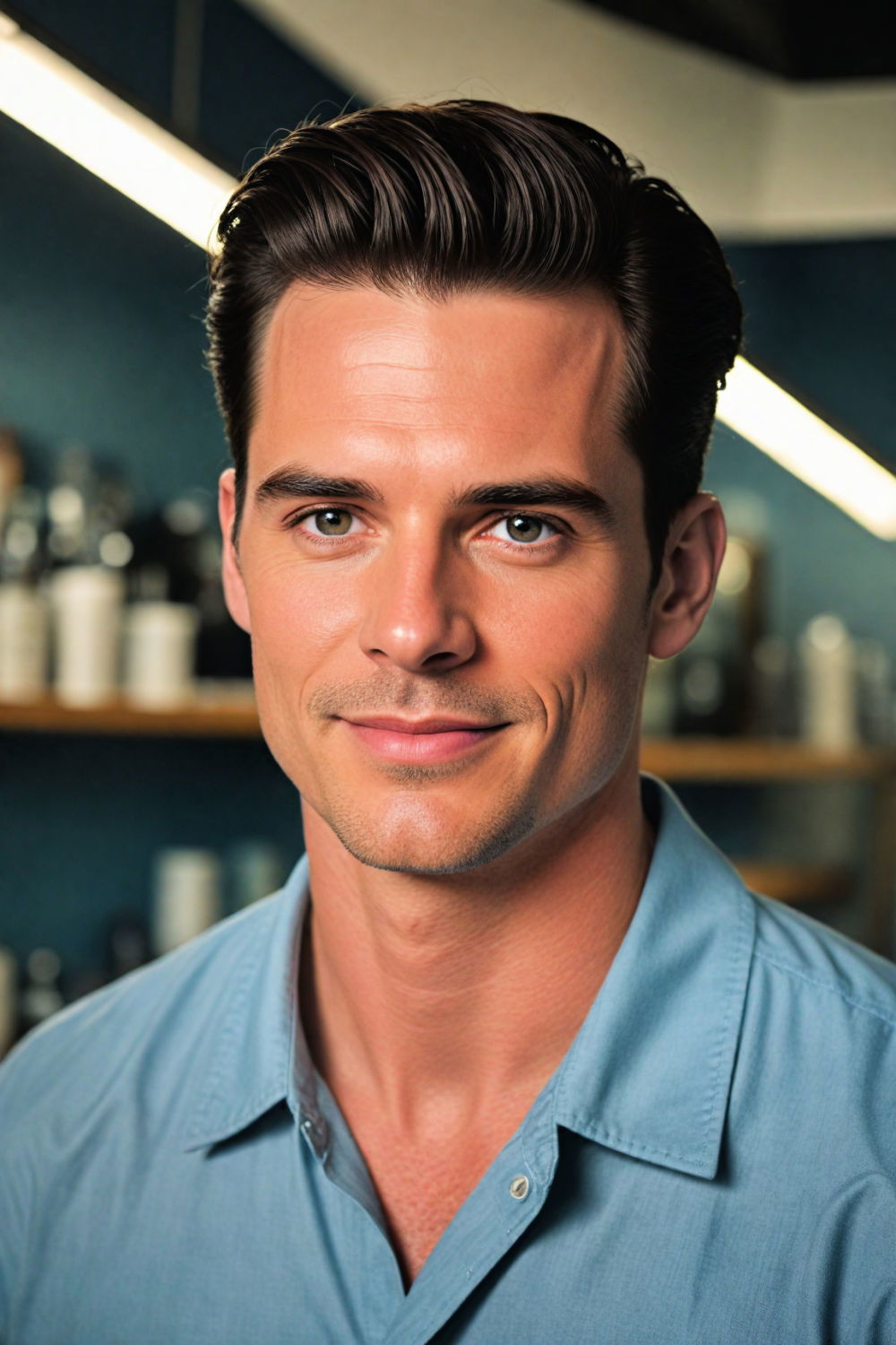 modern slick back hairstyle