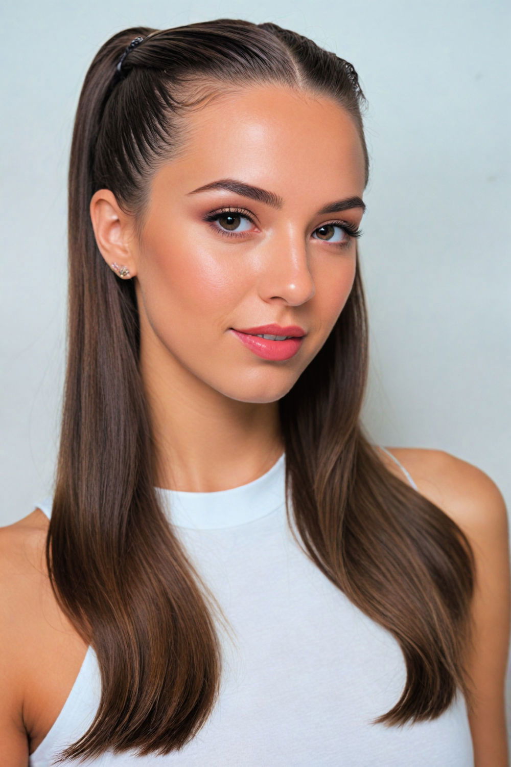 modern slicked back hair style