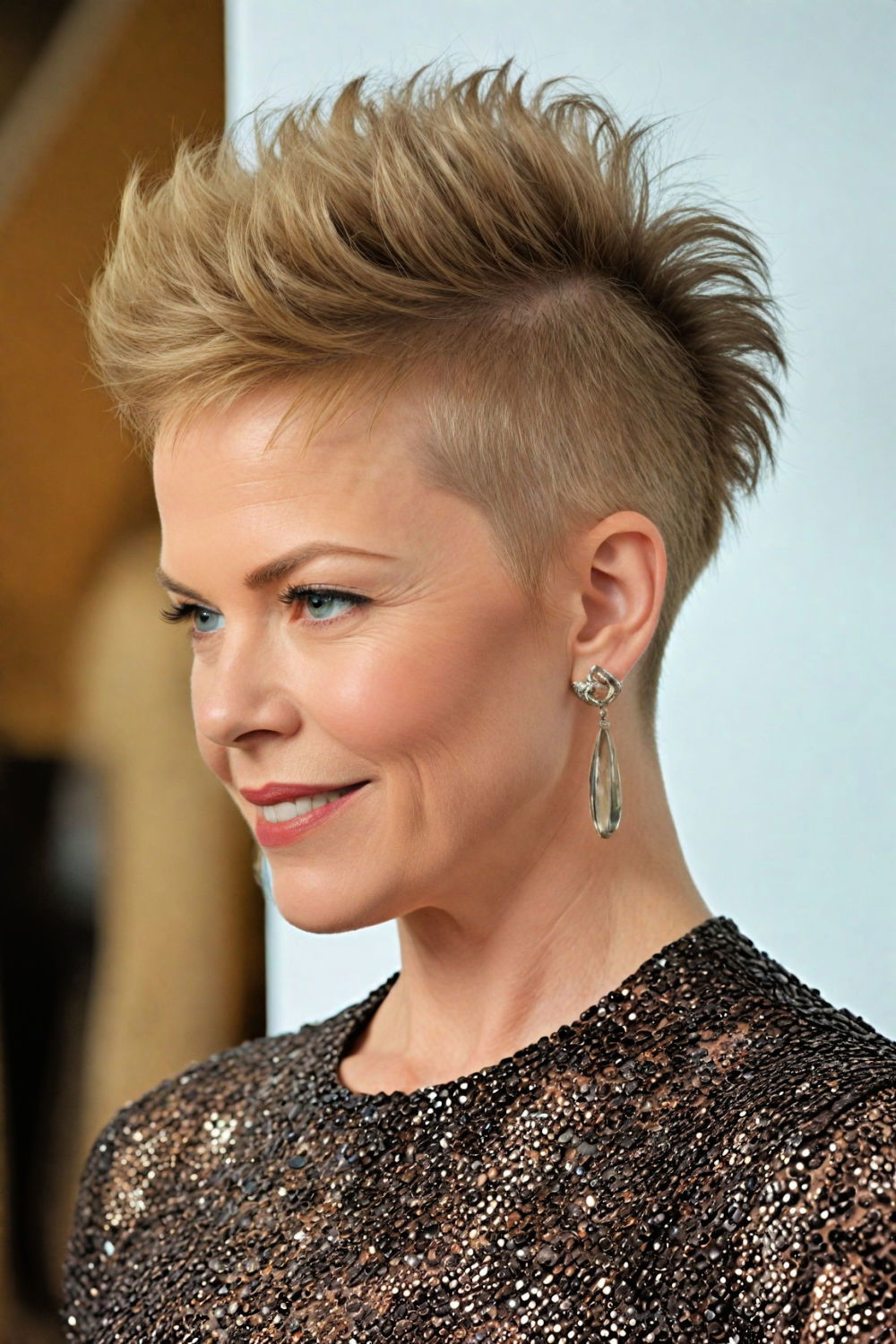 mohawk inspired cut for women over 50