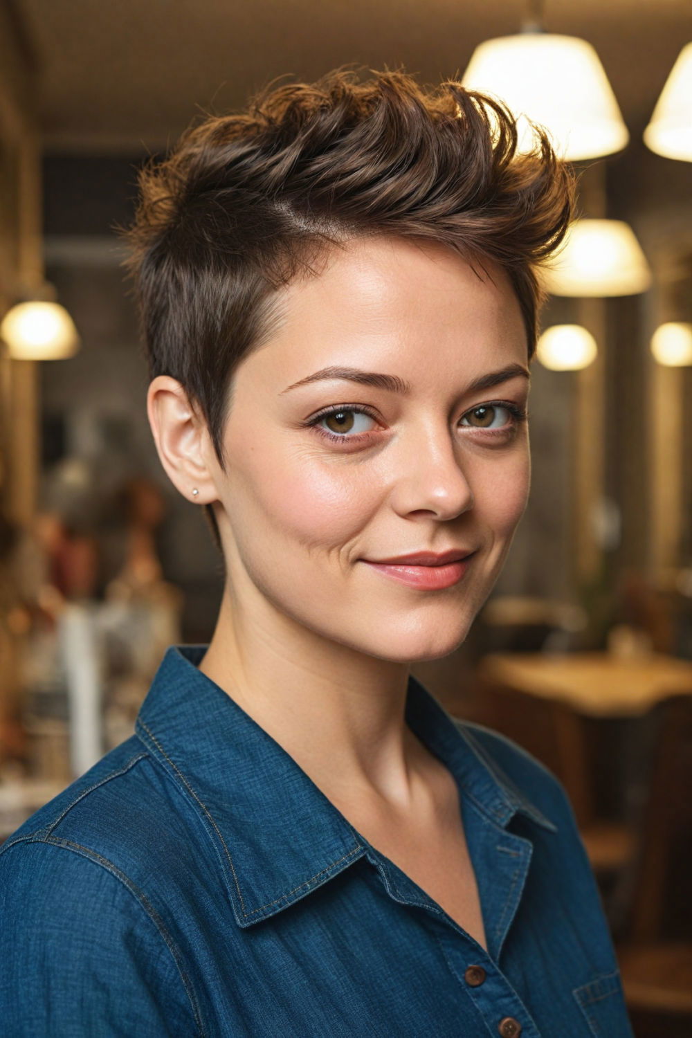 mohawk pixie cut to make a bold statement