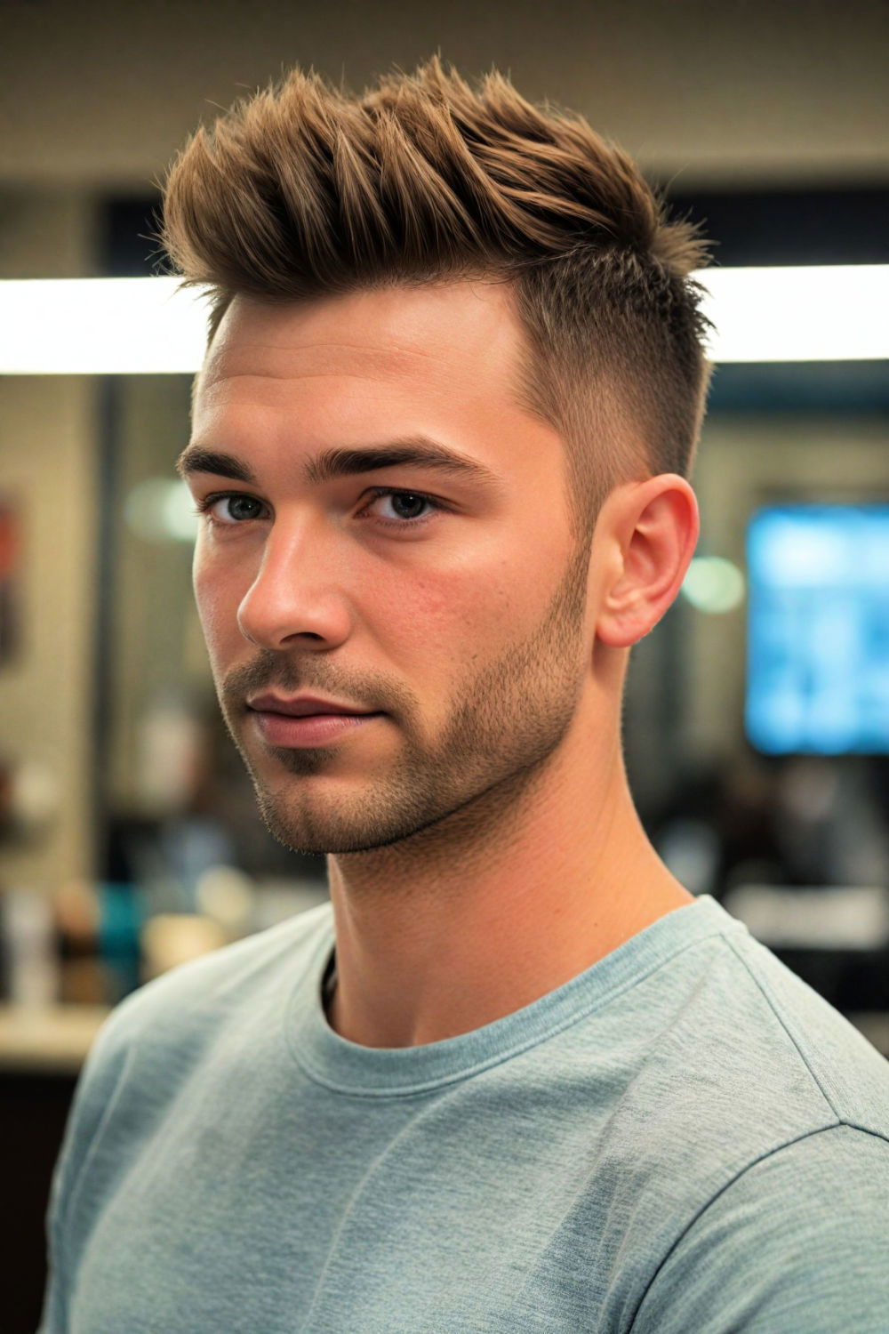 mohawk taper fade haircut for men