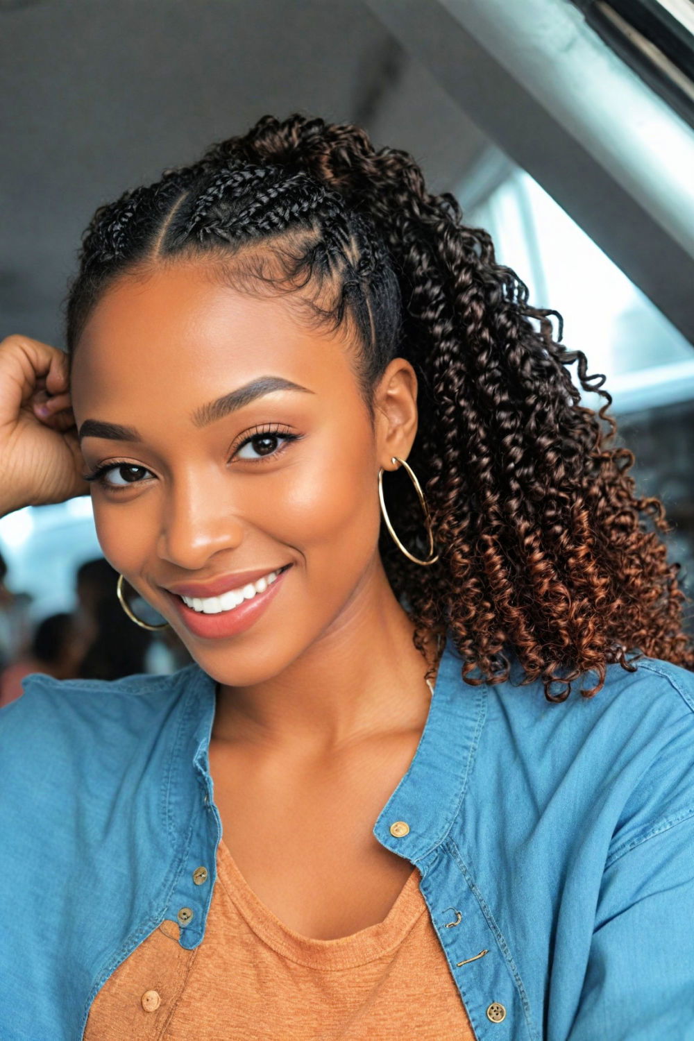 passion twist ponytail hairstyle