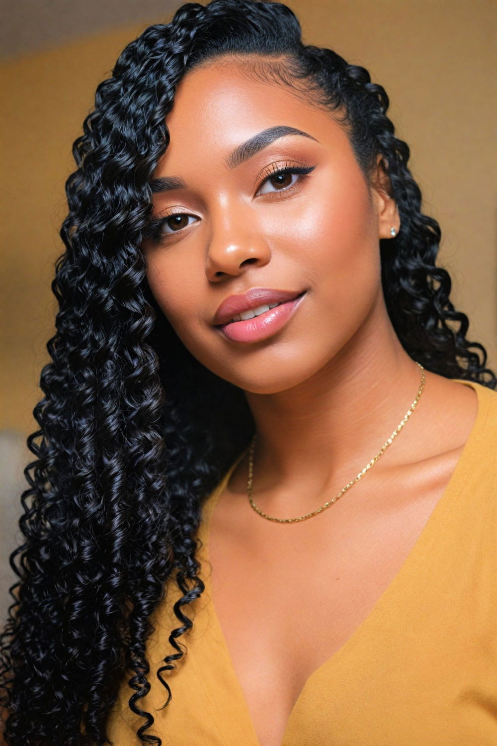 passion twists with side part hairstyle