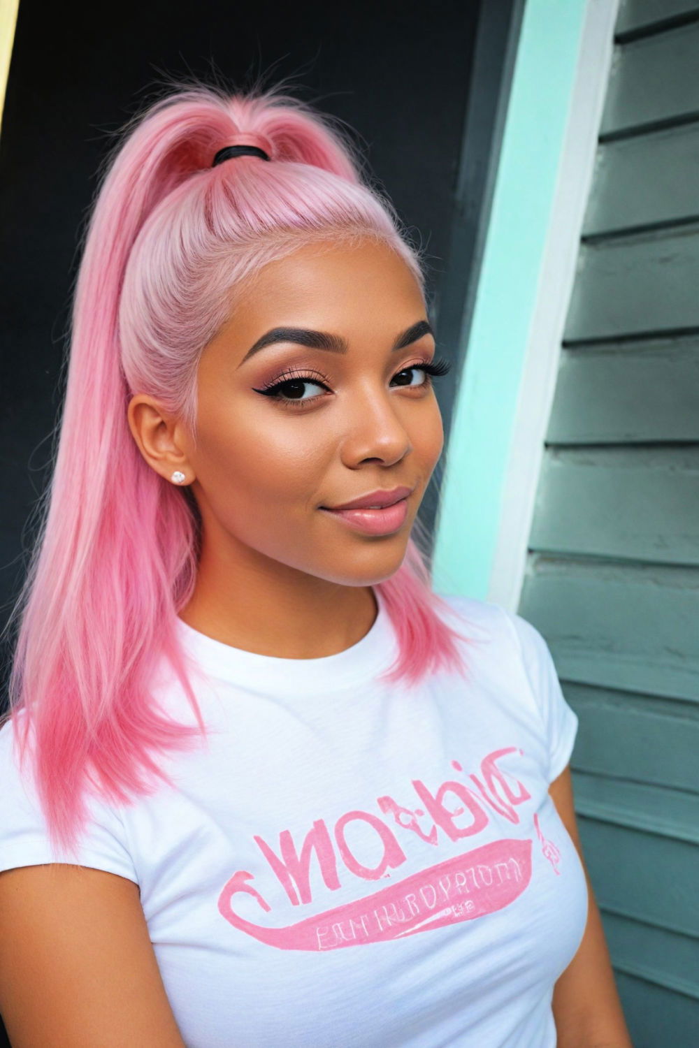 pastel hair baddie hairstyle