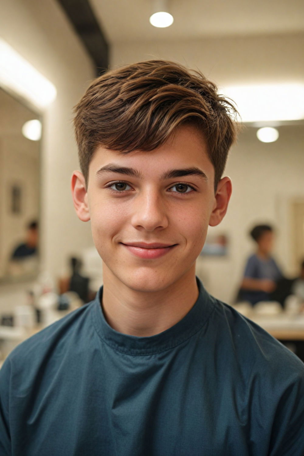 peaked side crop haircut