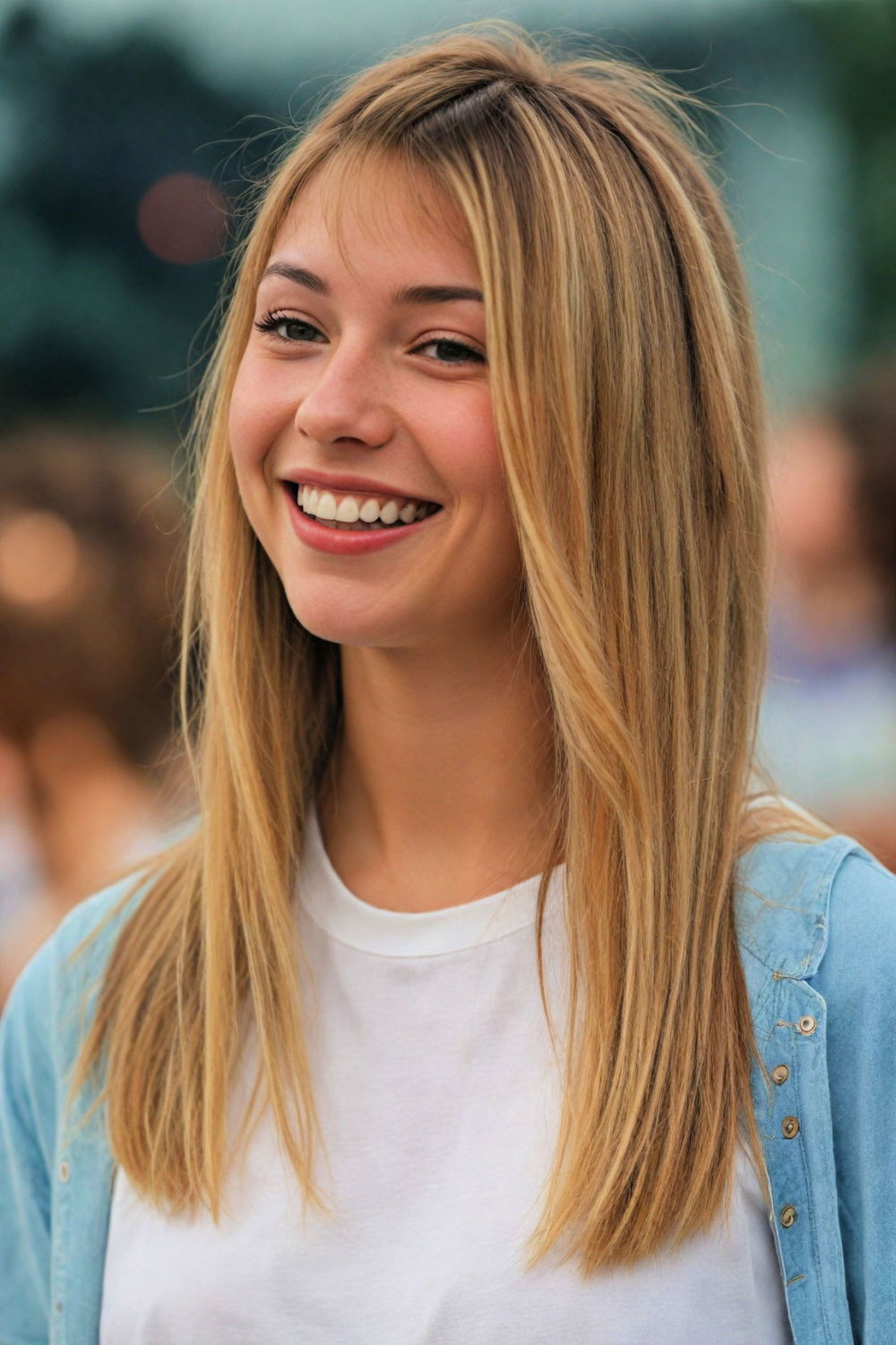 pinned back bangs hairstyle