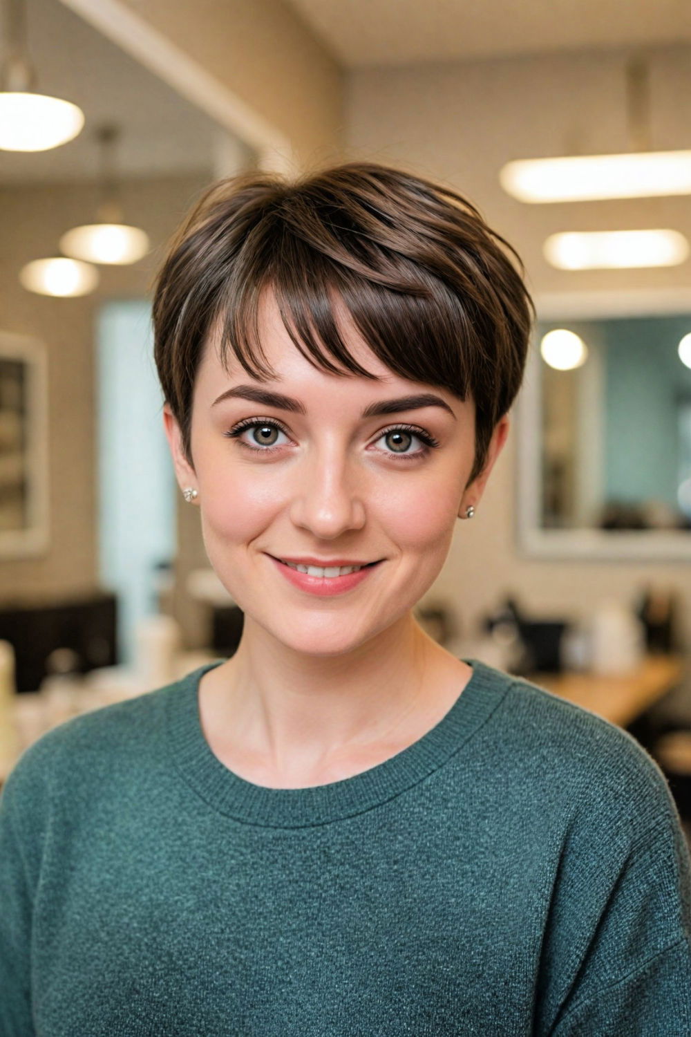 pixie cut for adventurous woman