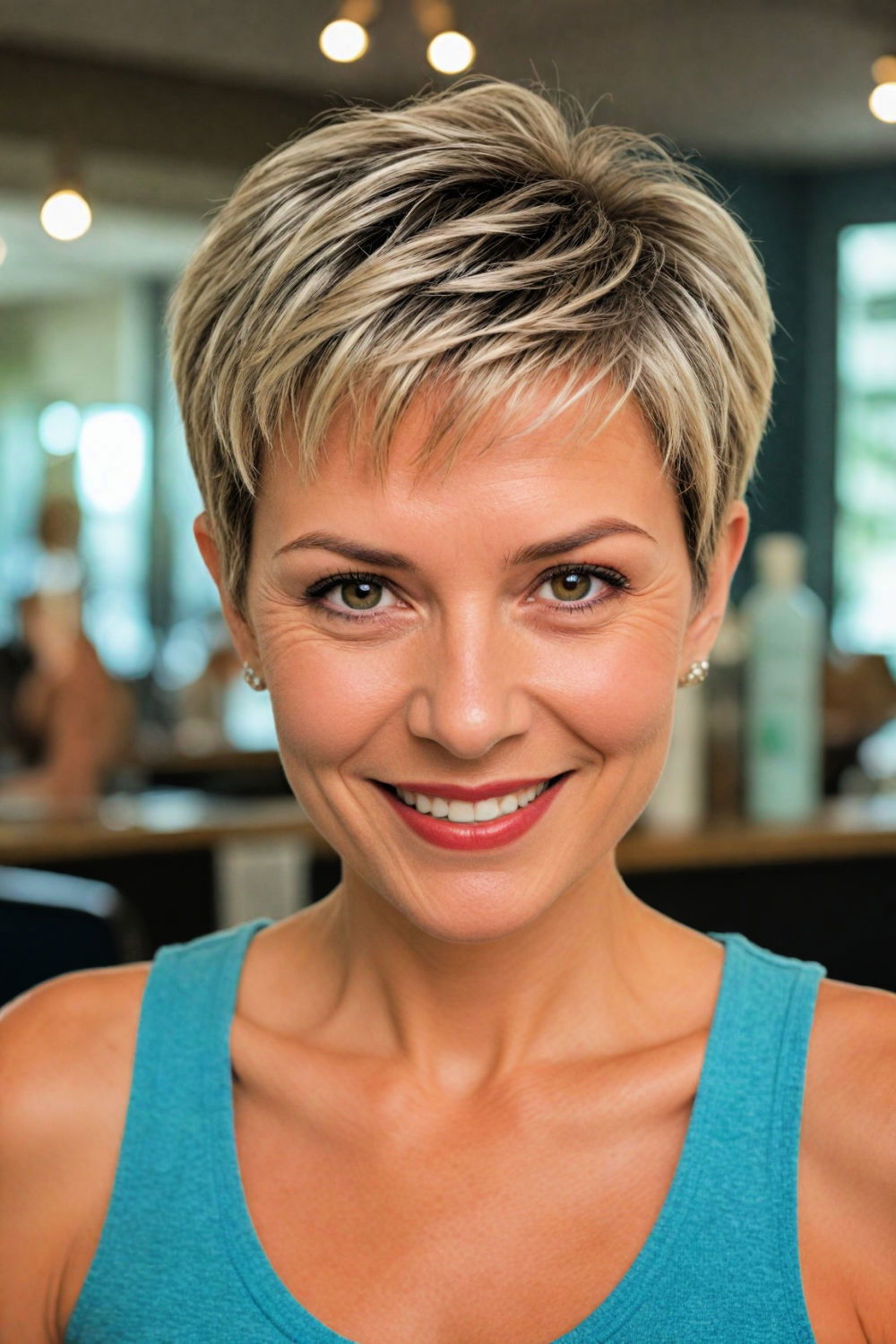 pixie cut for women over 50 low maintenance hairstyle