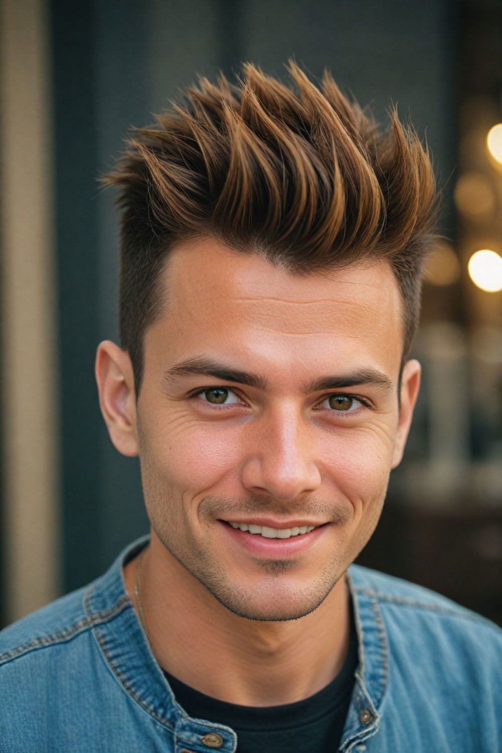 playful rebellious faux hawk hairstyle