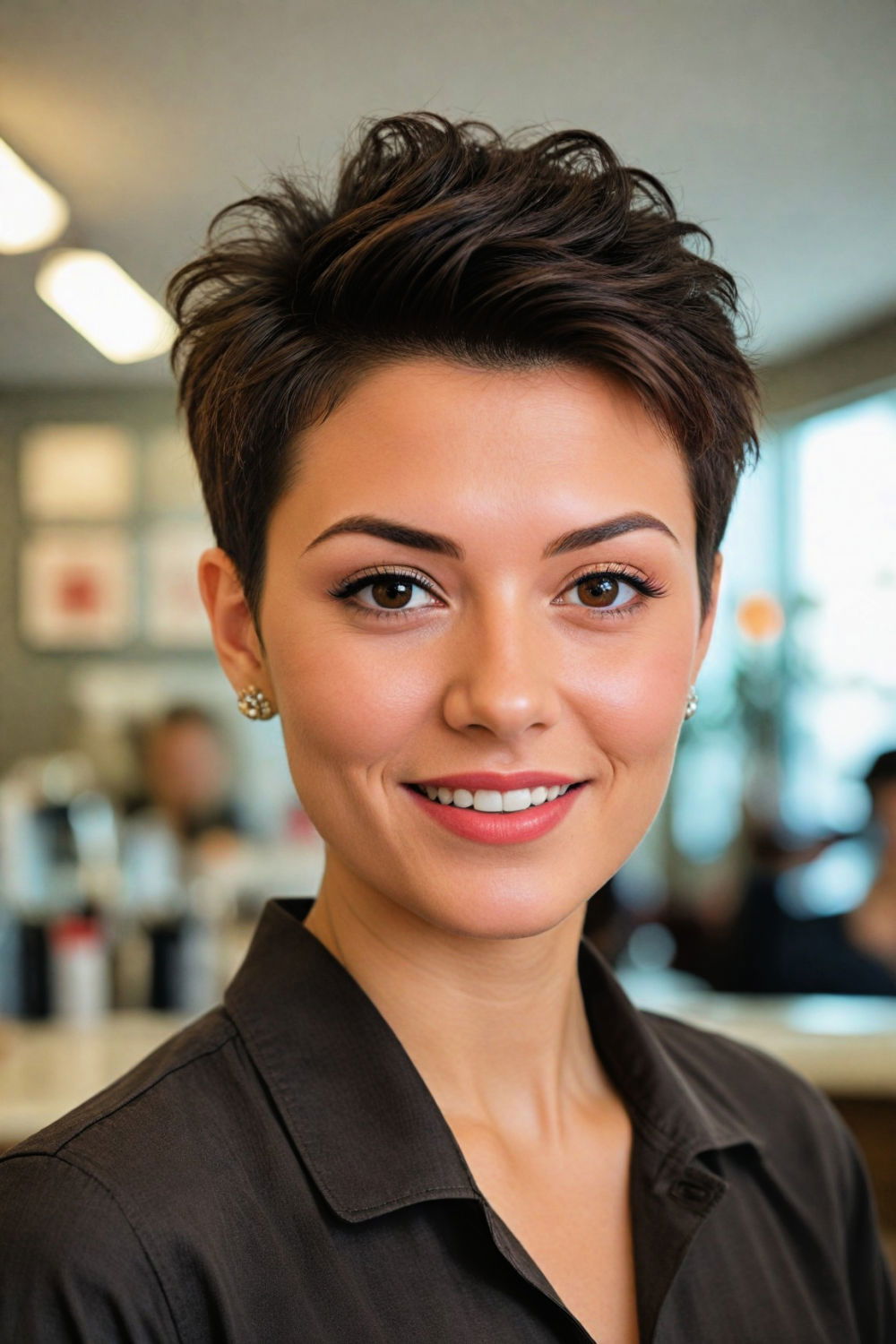 pompadour pixie haircut