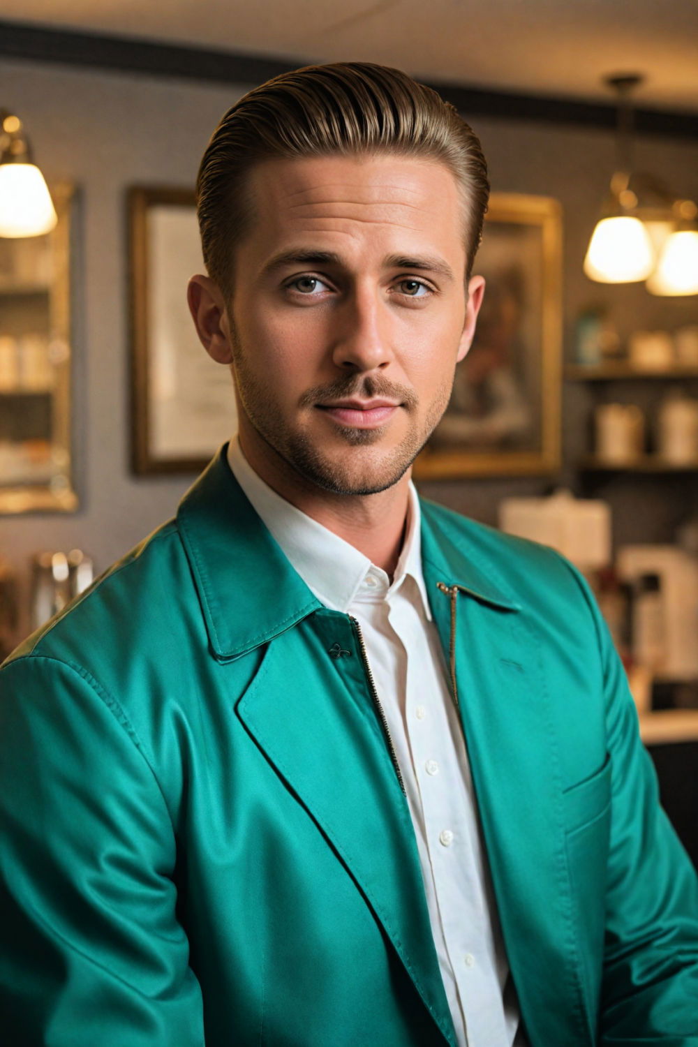 pompadour slick back hairstyle