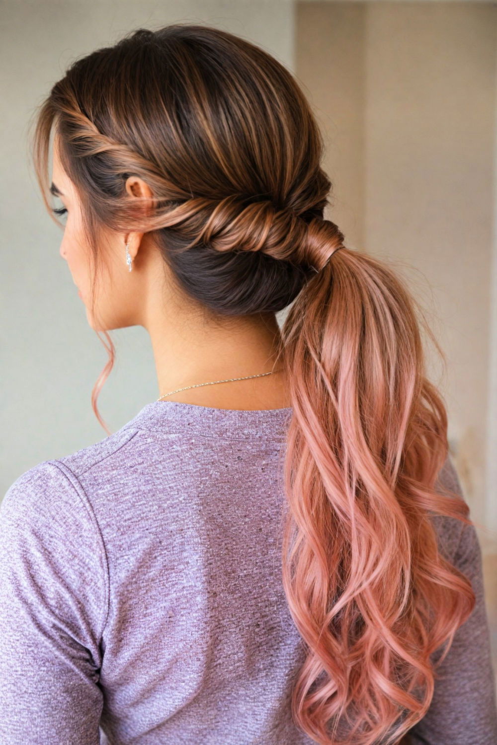 ponytail with a twist birthday hairstyle