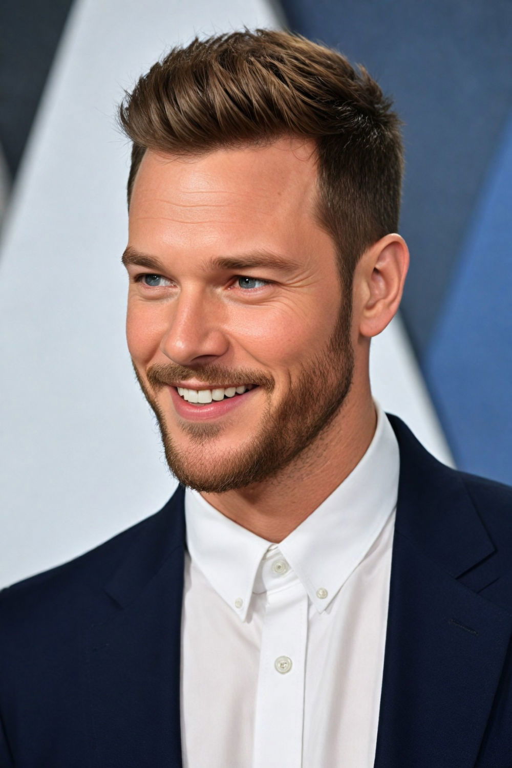 professional haircut for men with big forehead