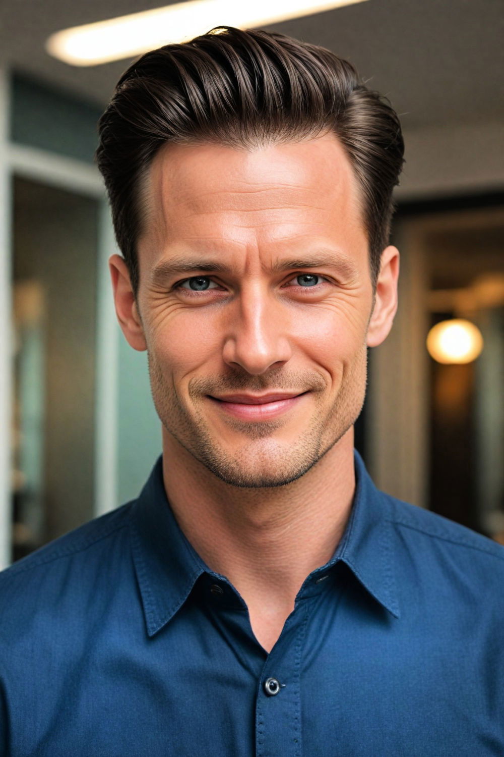 quiff hairstyle for men with big forehead