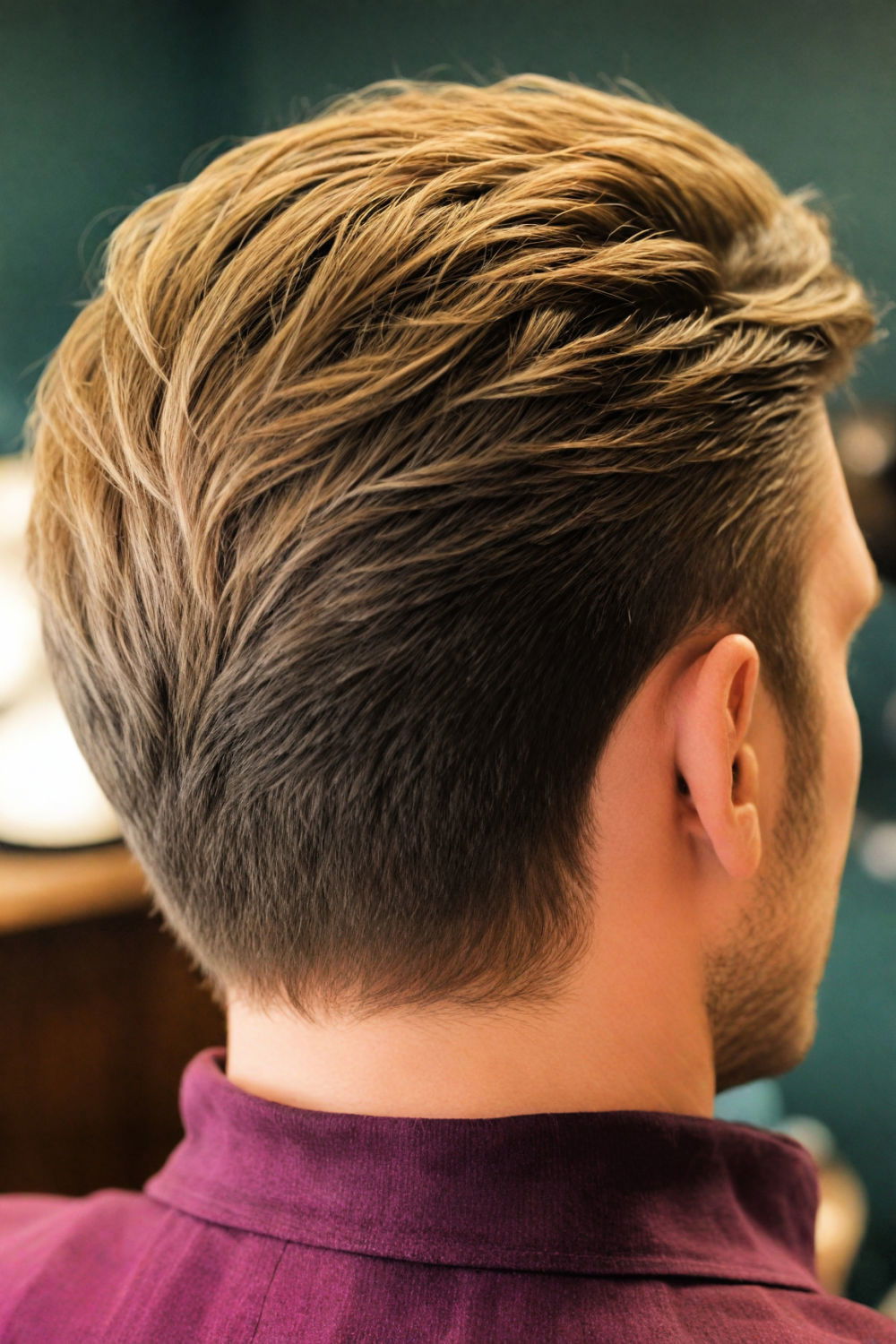 retro inspired ducktail haircut for men