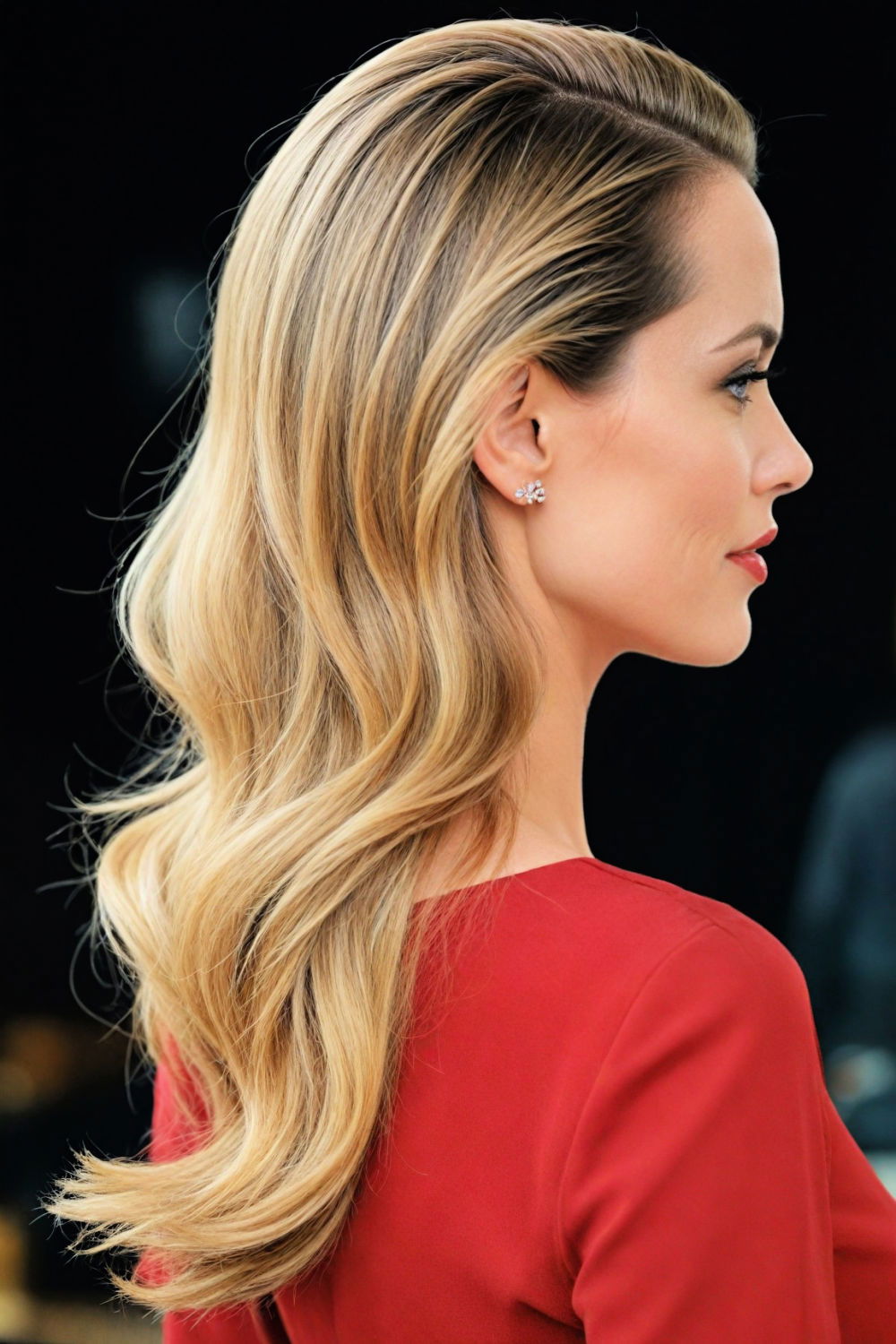 retro slicked back hair for women