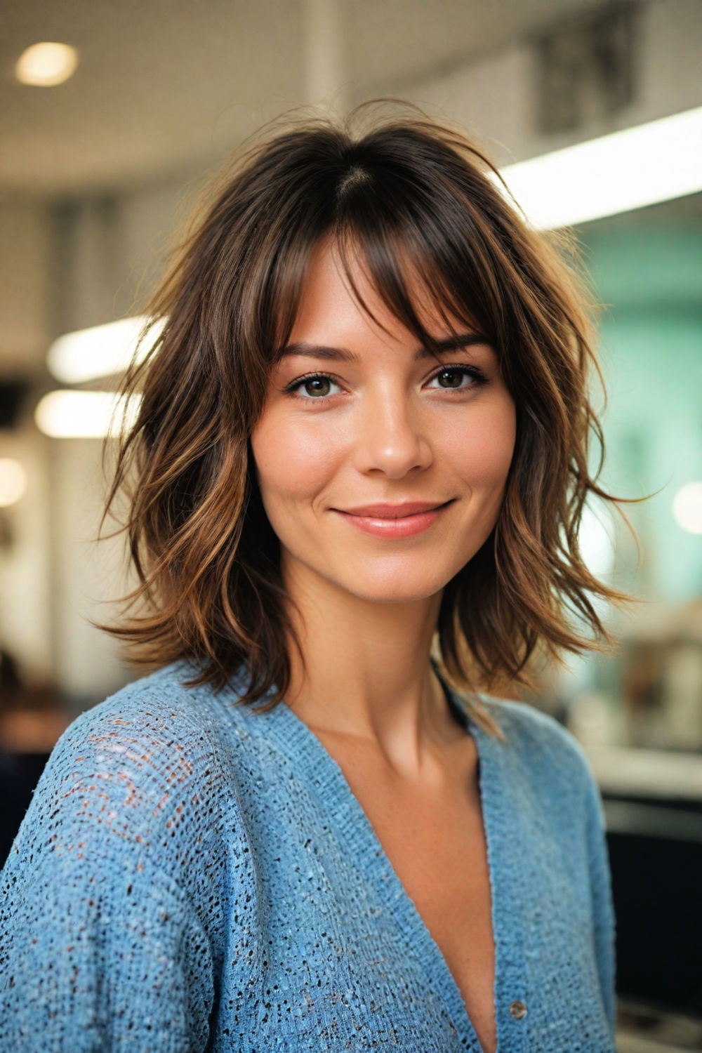 shag cut for medium to long hair