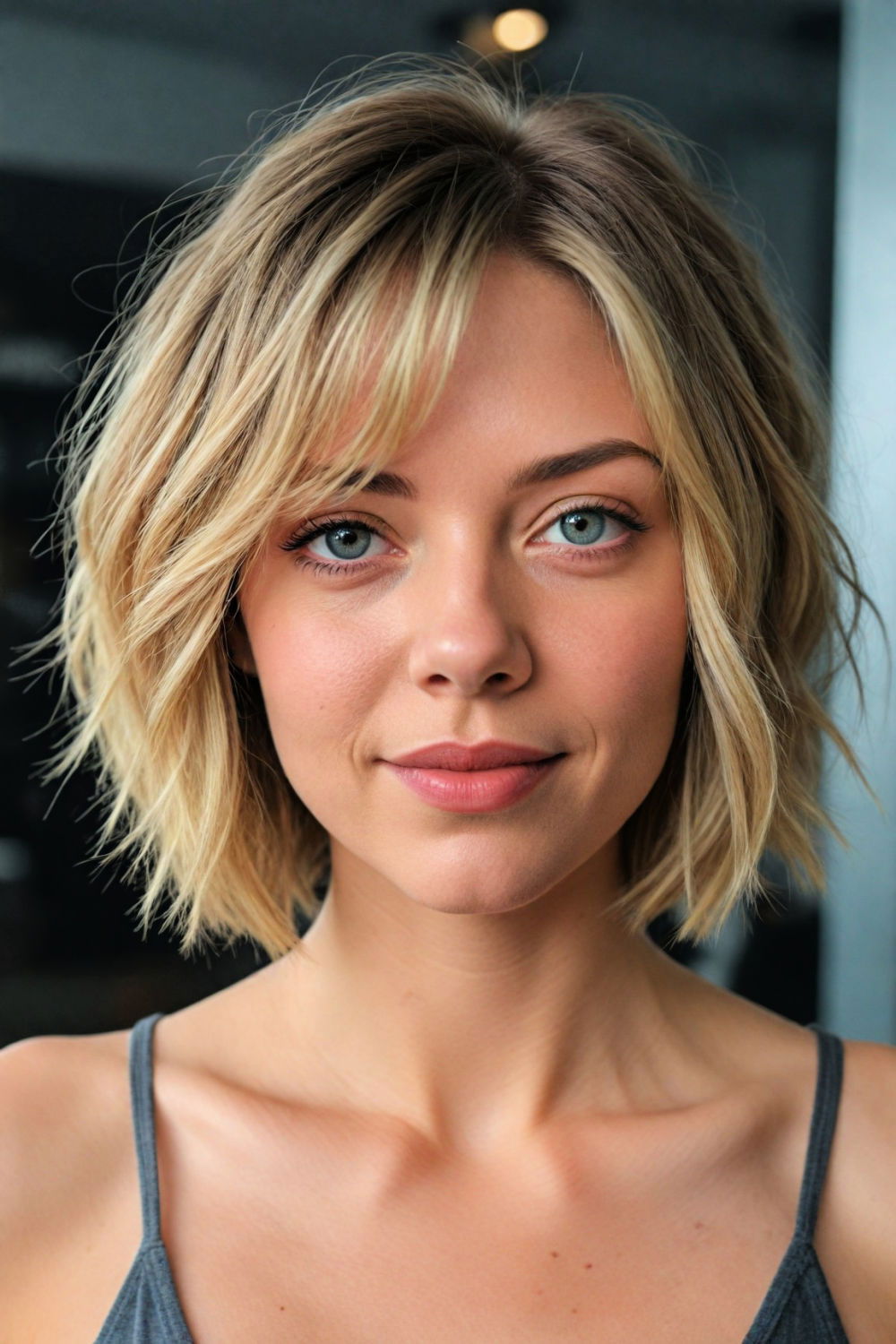 short layered fringe hairstyle