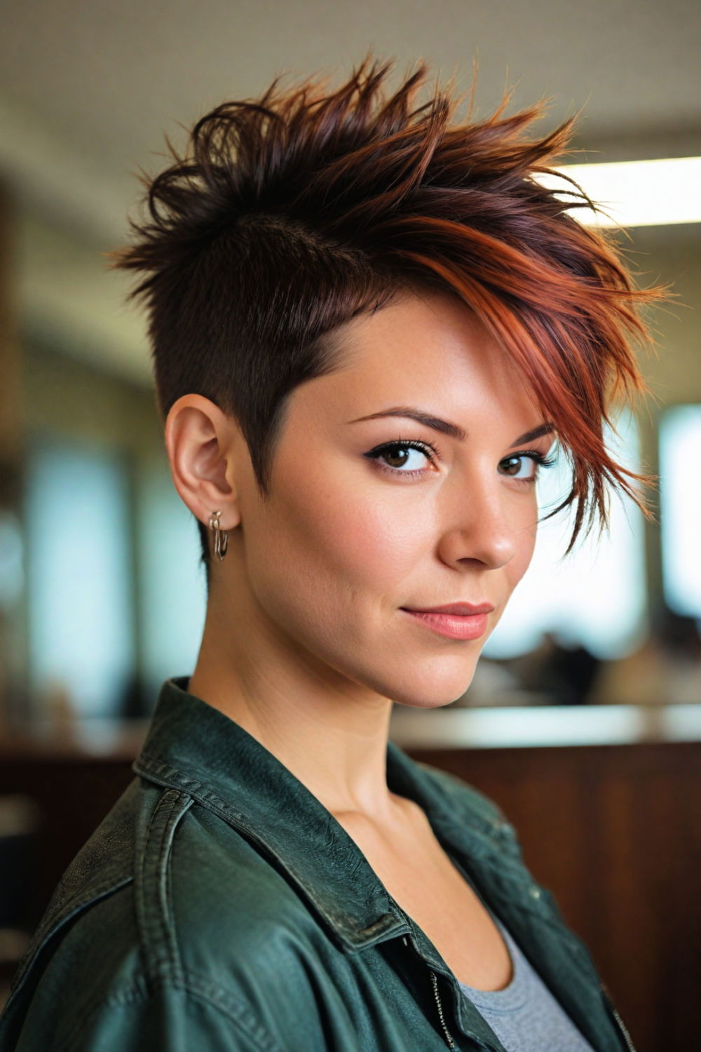 short layered mohawk haircut