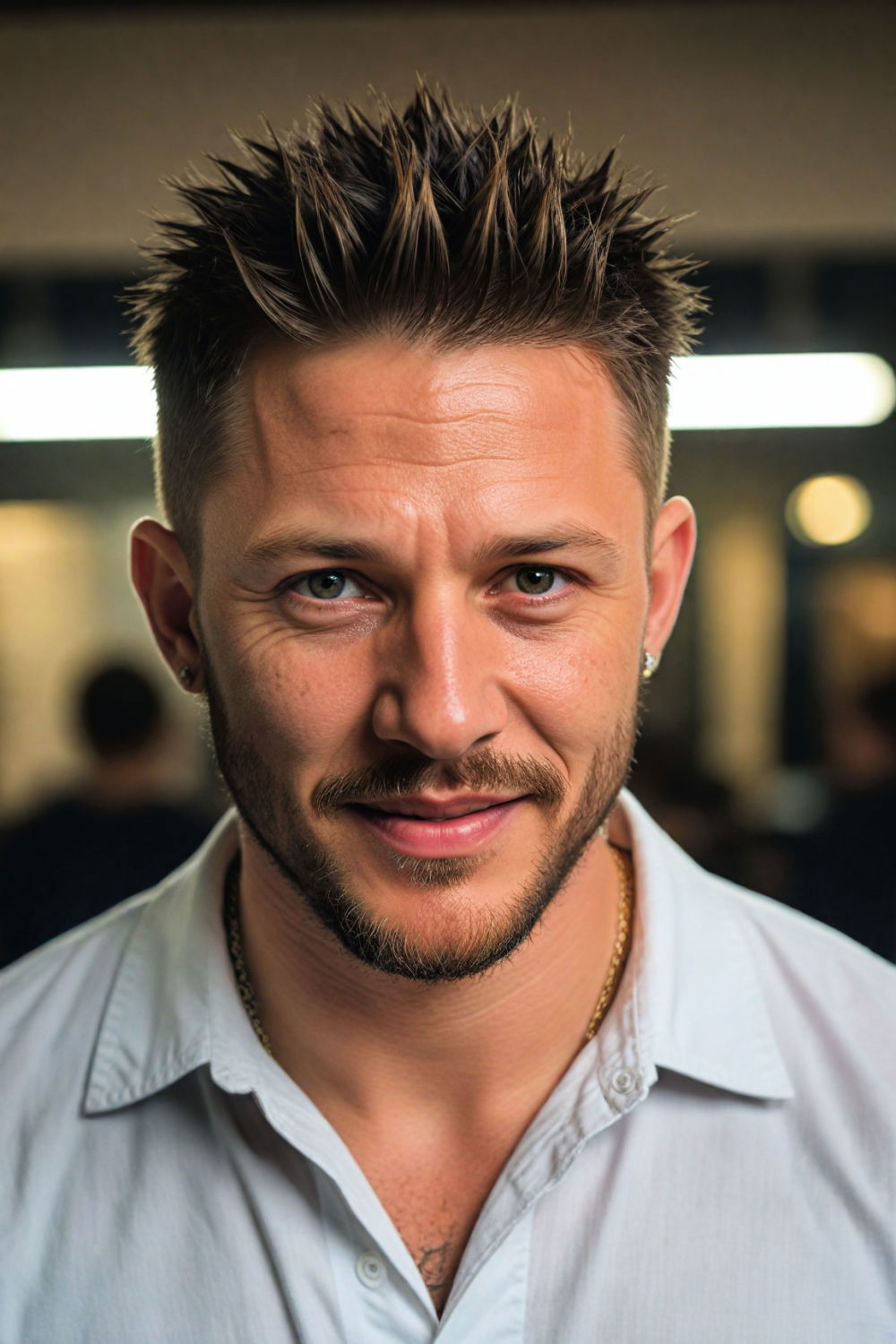 short spiky hairstyle for men