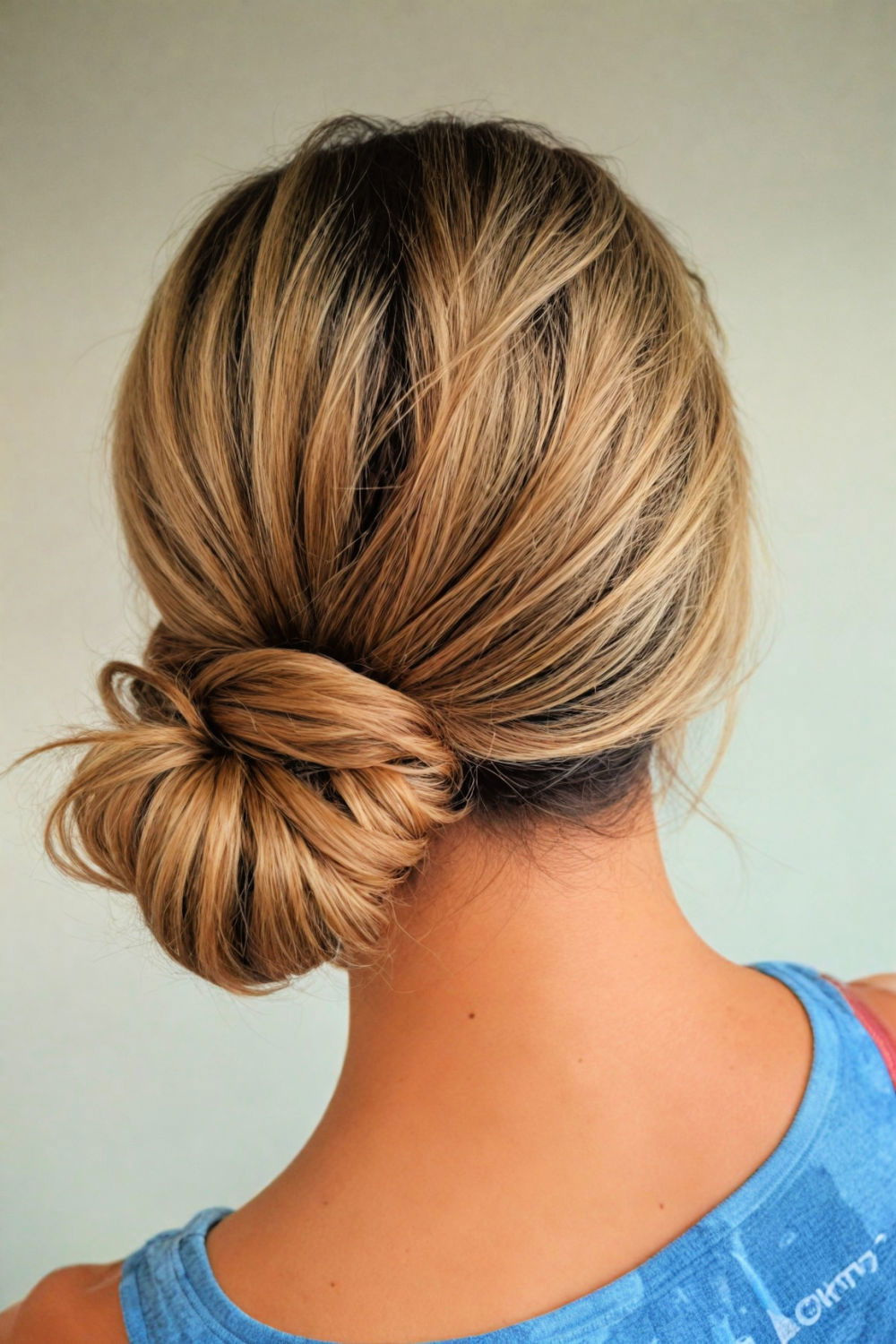 side bun sporty hairstyle