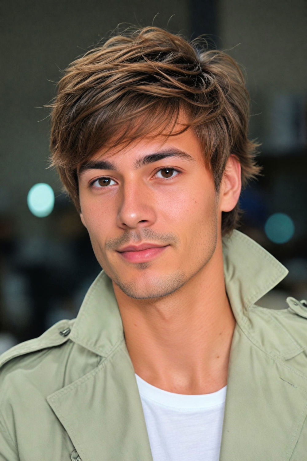 side sweep for medium length hair