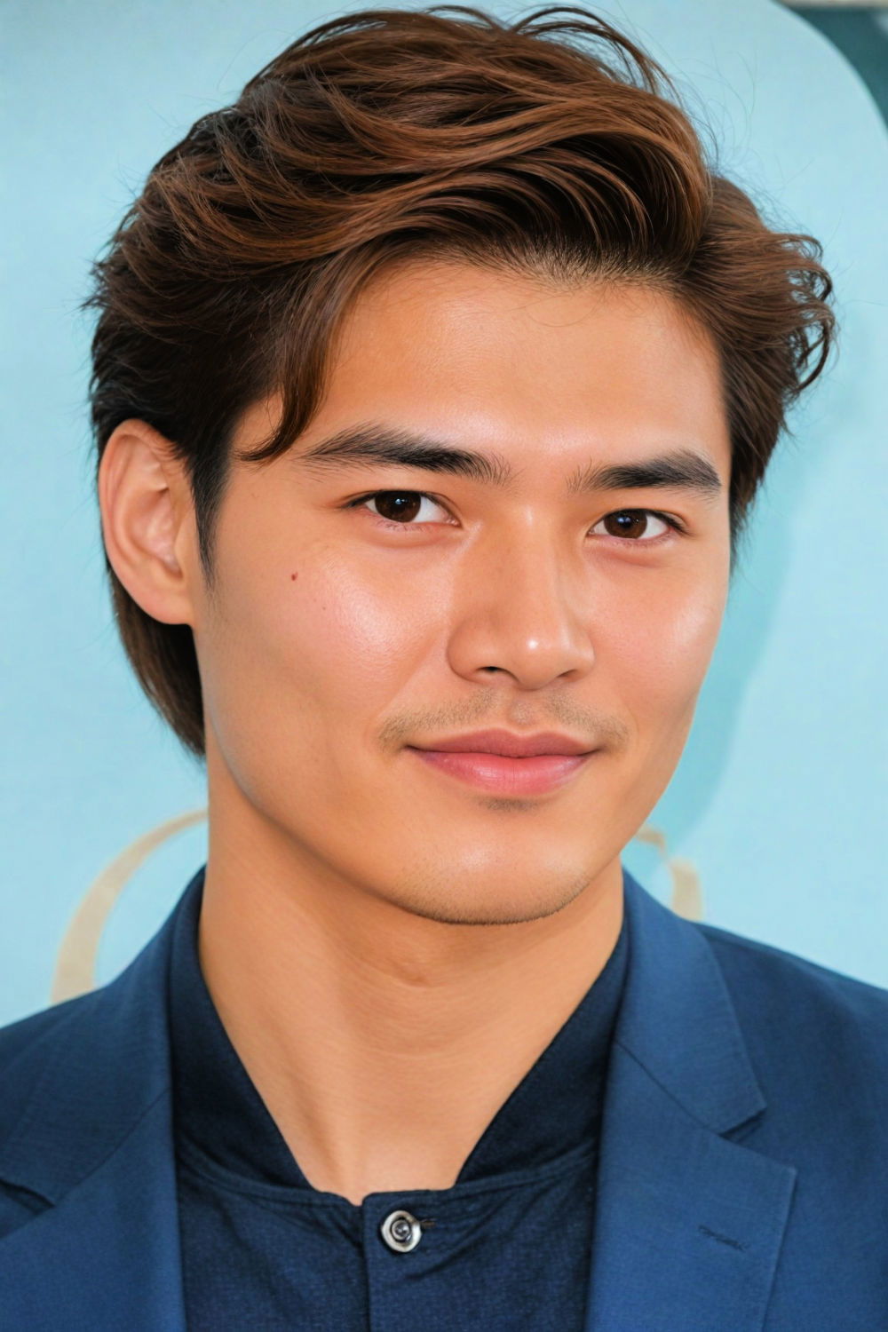 side sweep haircut for round face men