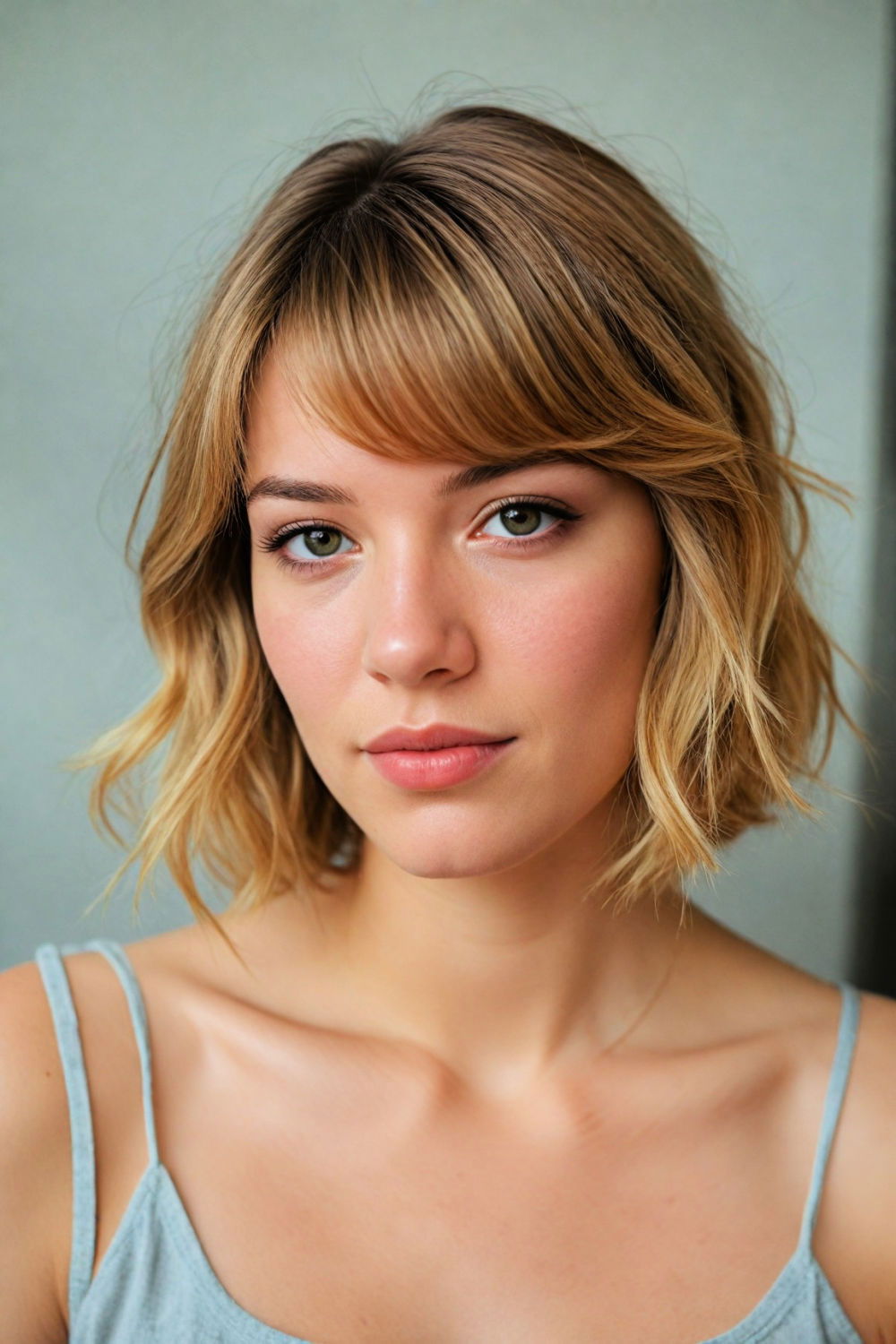 side swept bangs hairstyle