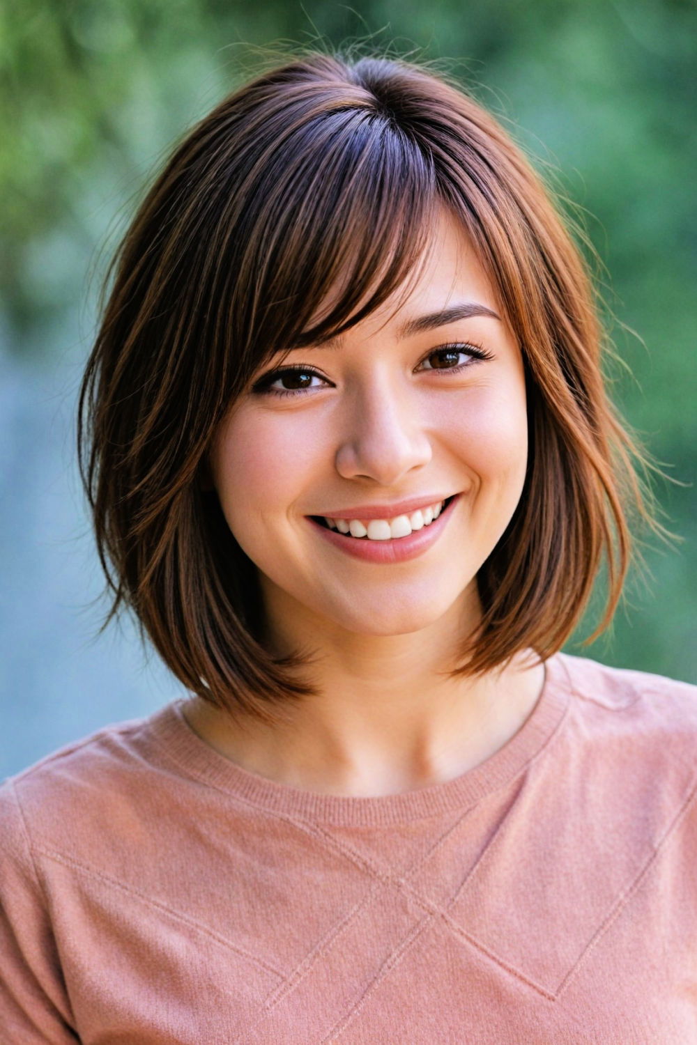 side swept bangs hairstyle